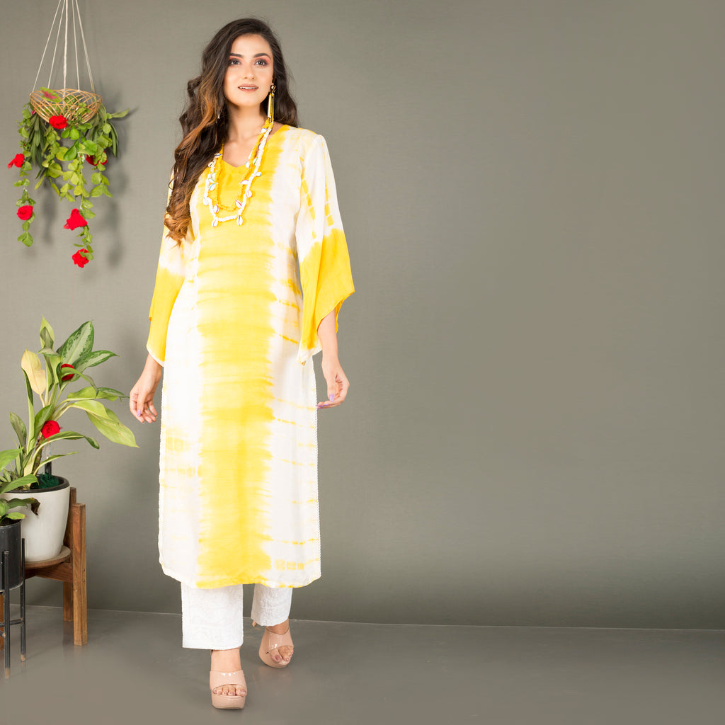 Tie Dye Kurti with straight pant