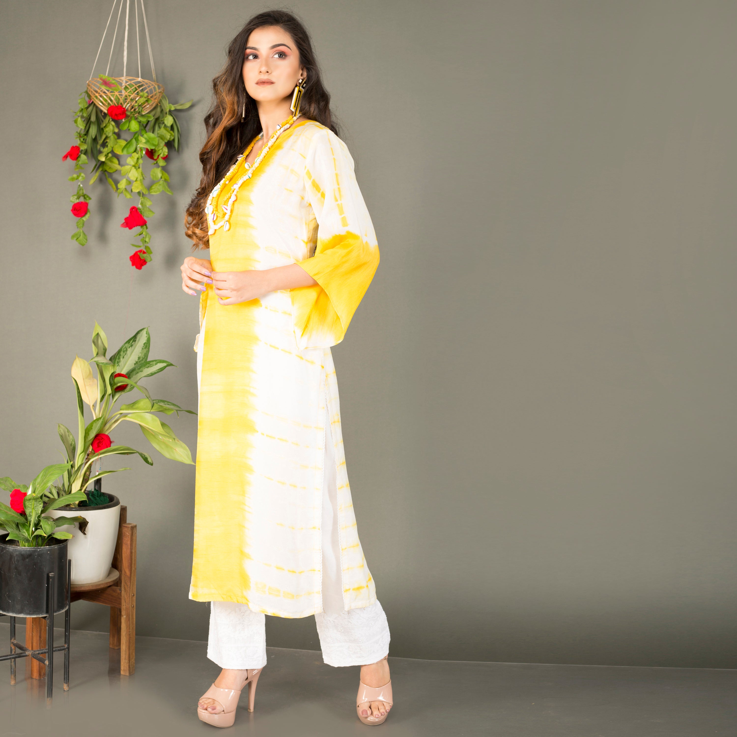 Tie Dye Kurti with straight pant