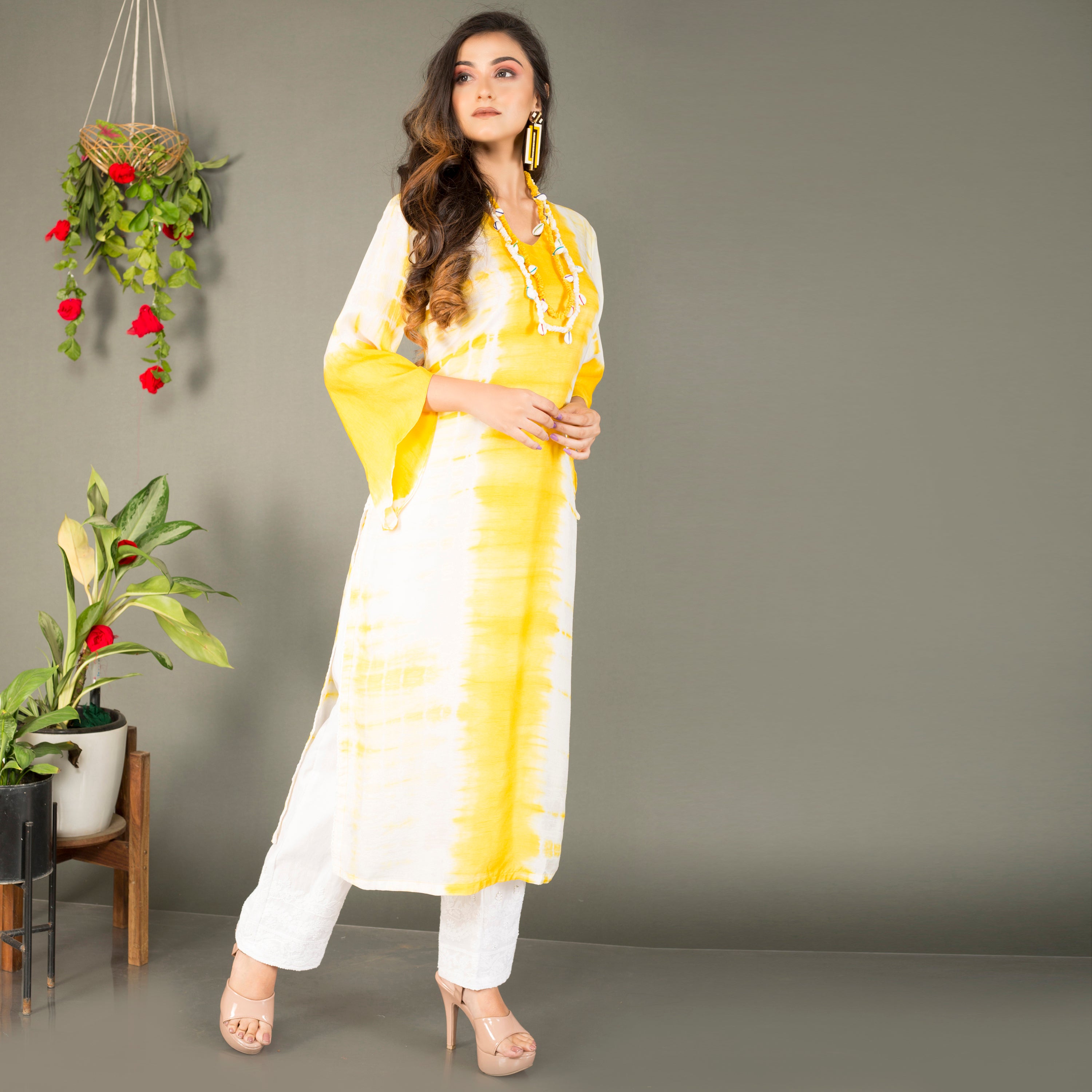 Tie Dye Kurti with straight pant