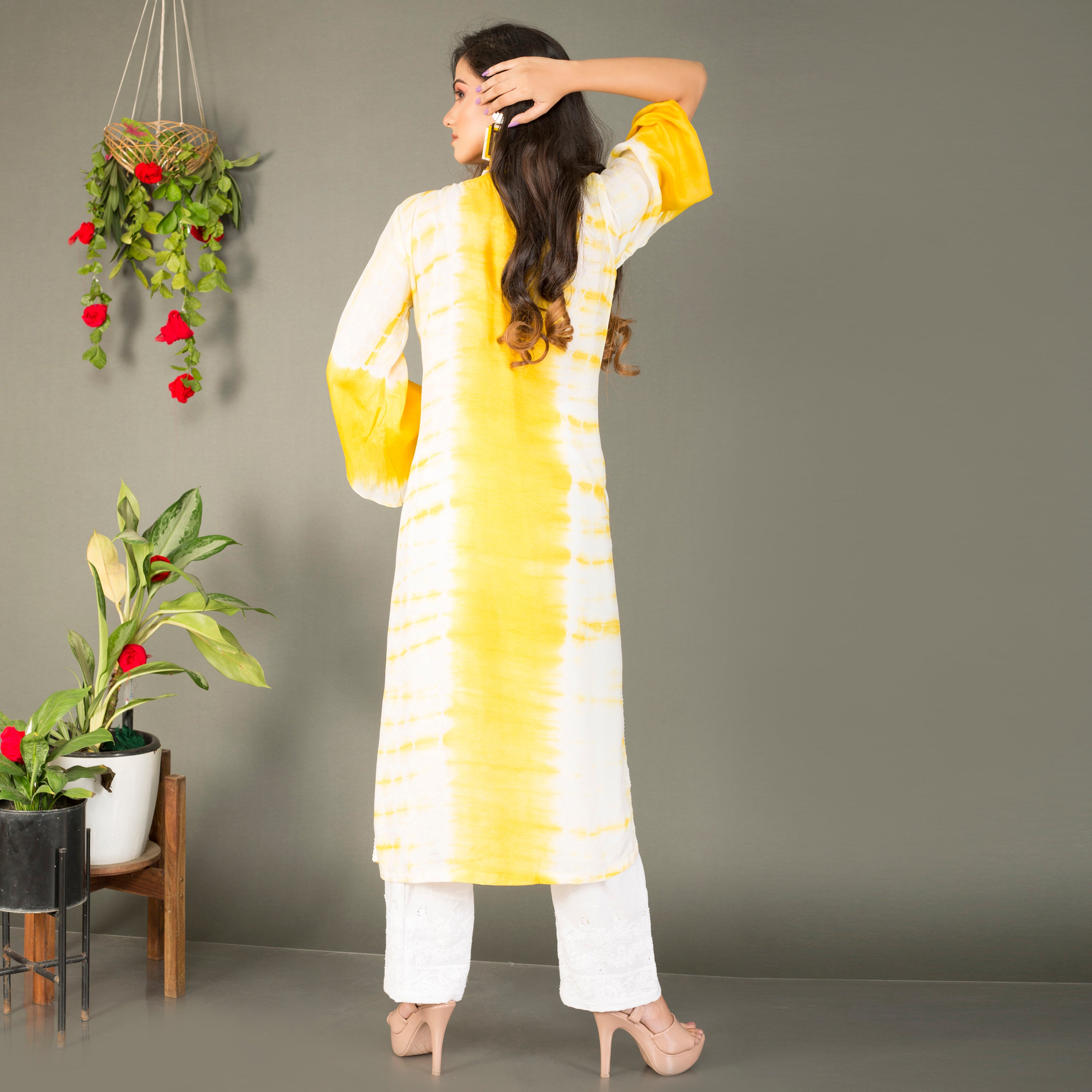 Tie Dye Kurti with straight pant