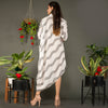 Draped cotton tunic