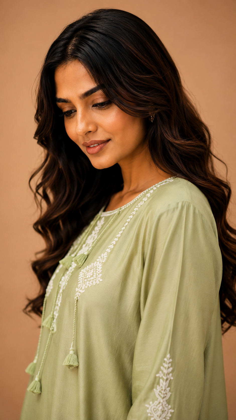 Flared kurta with pant traditional ware
