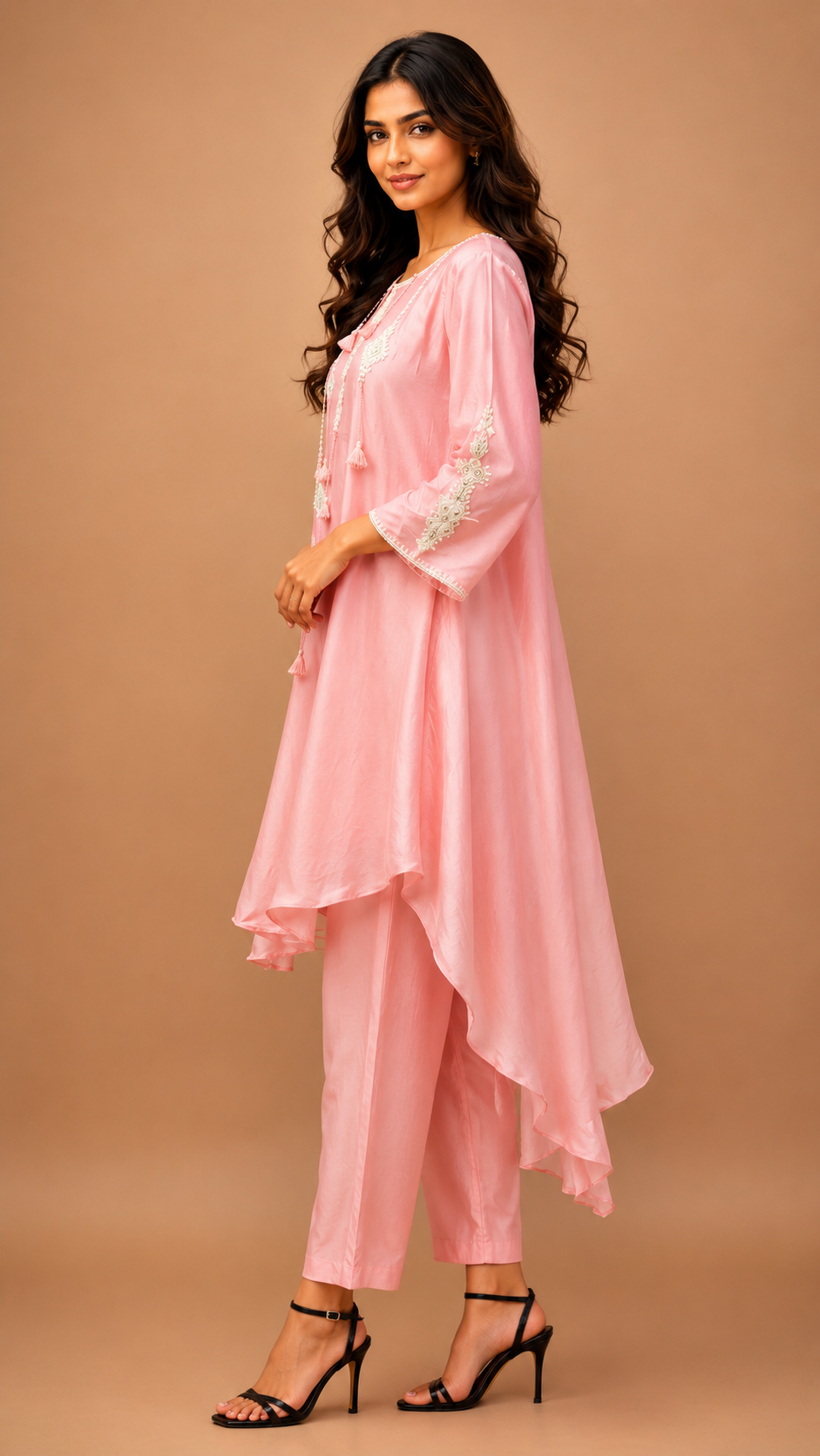 Flared kurta with pant traditional ware