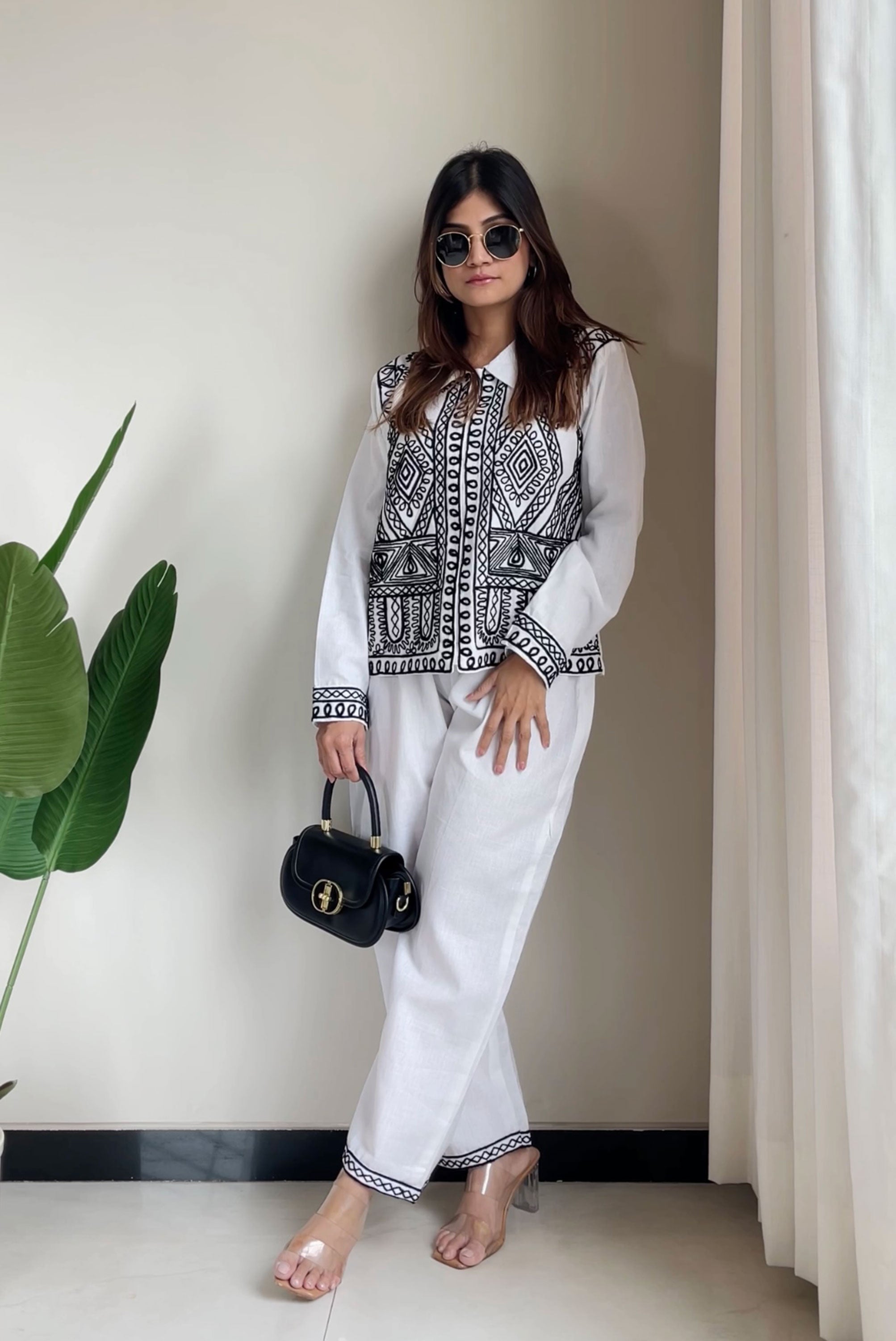 Embroidery in Top and Pant