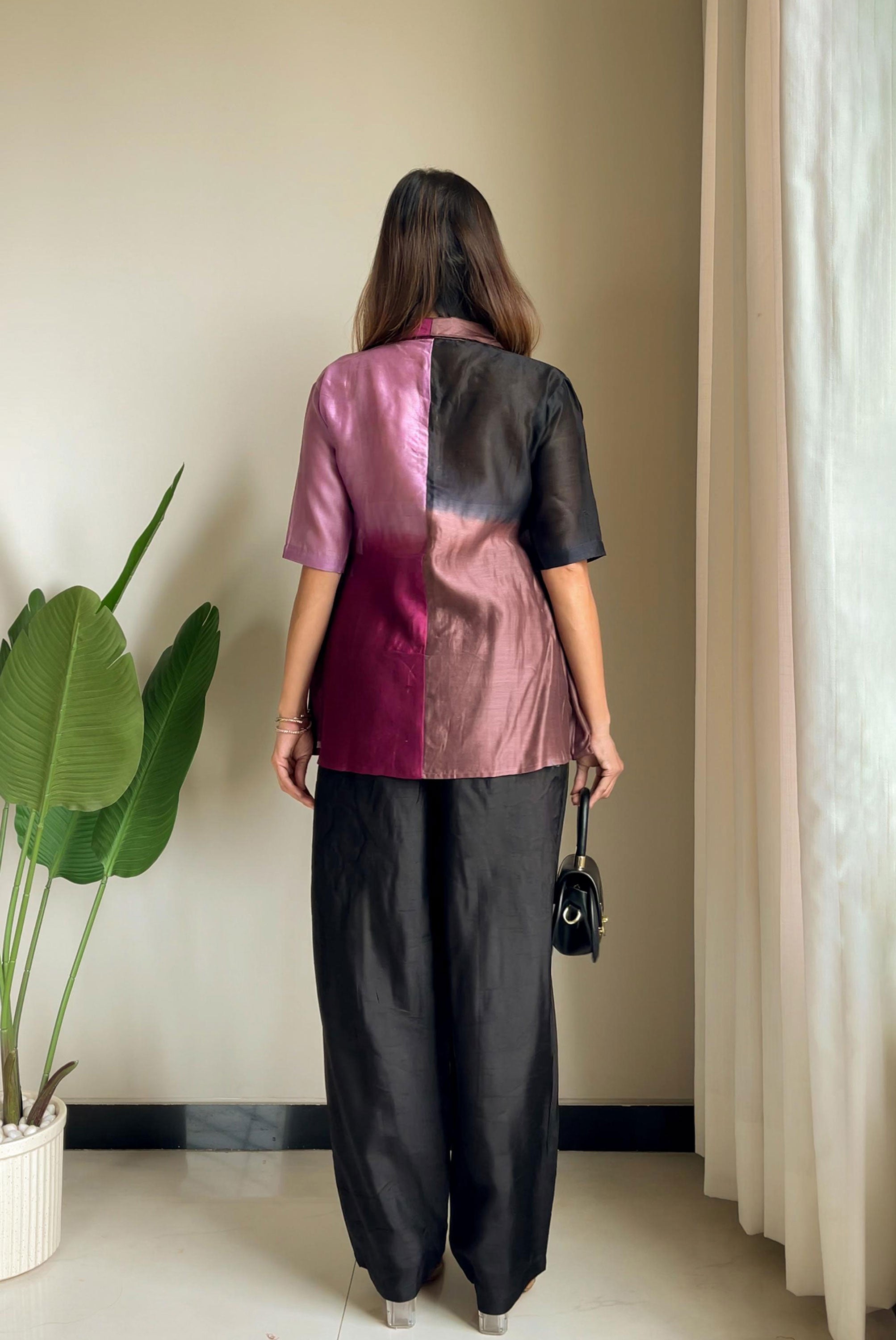 Multi Shaded Pearl Work Co-ord