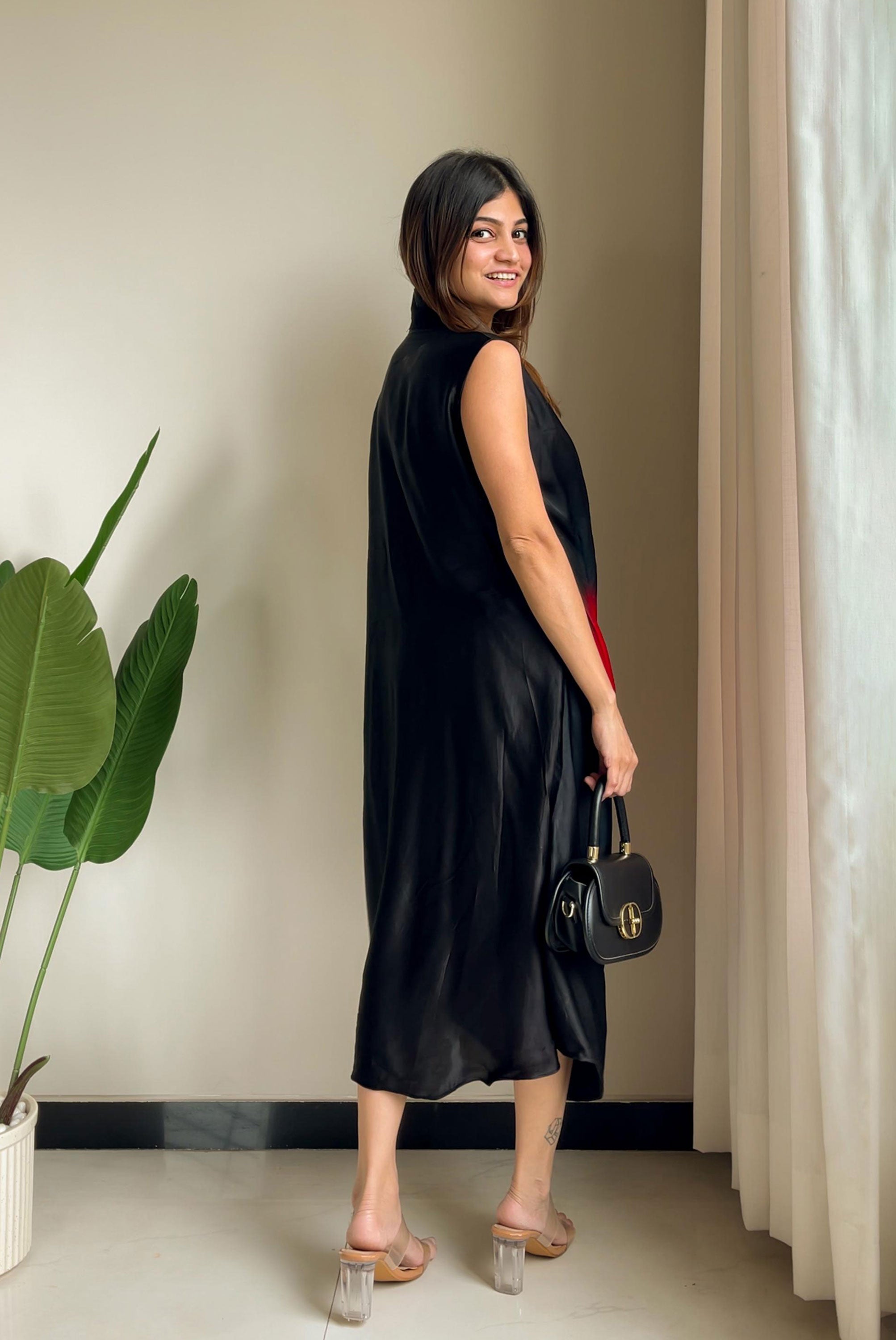 Cowl Pattern Dress