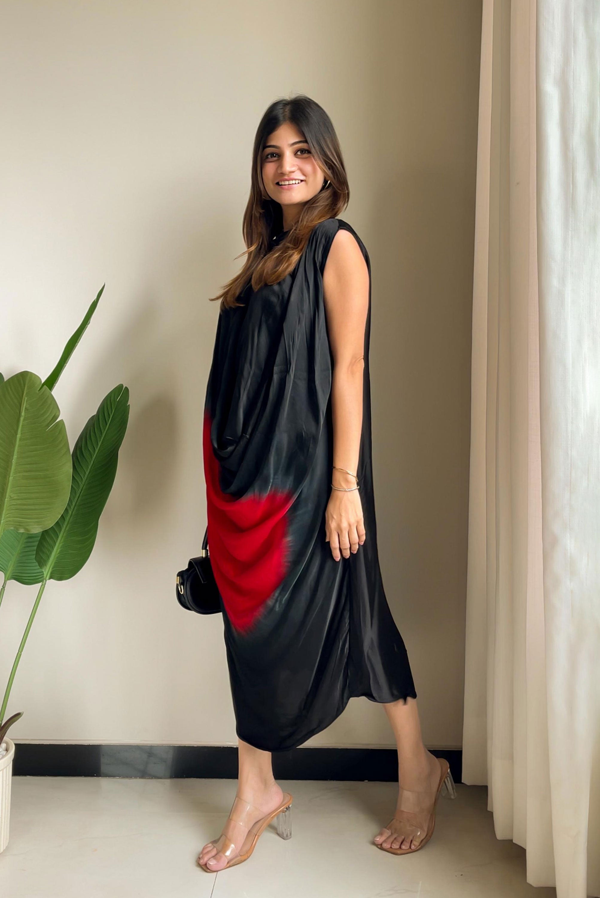 Cowl Pattern Dress