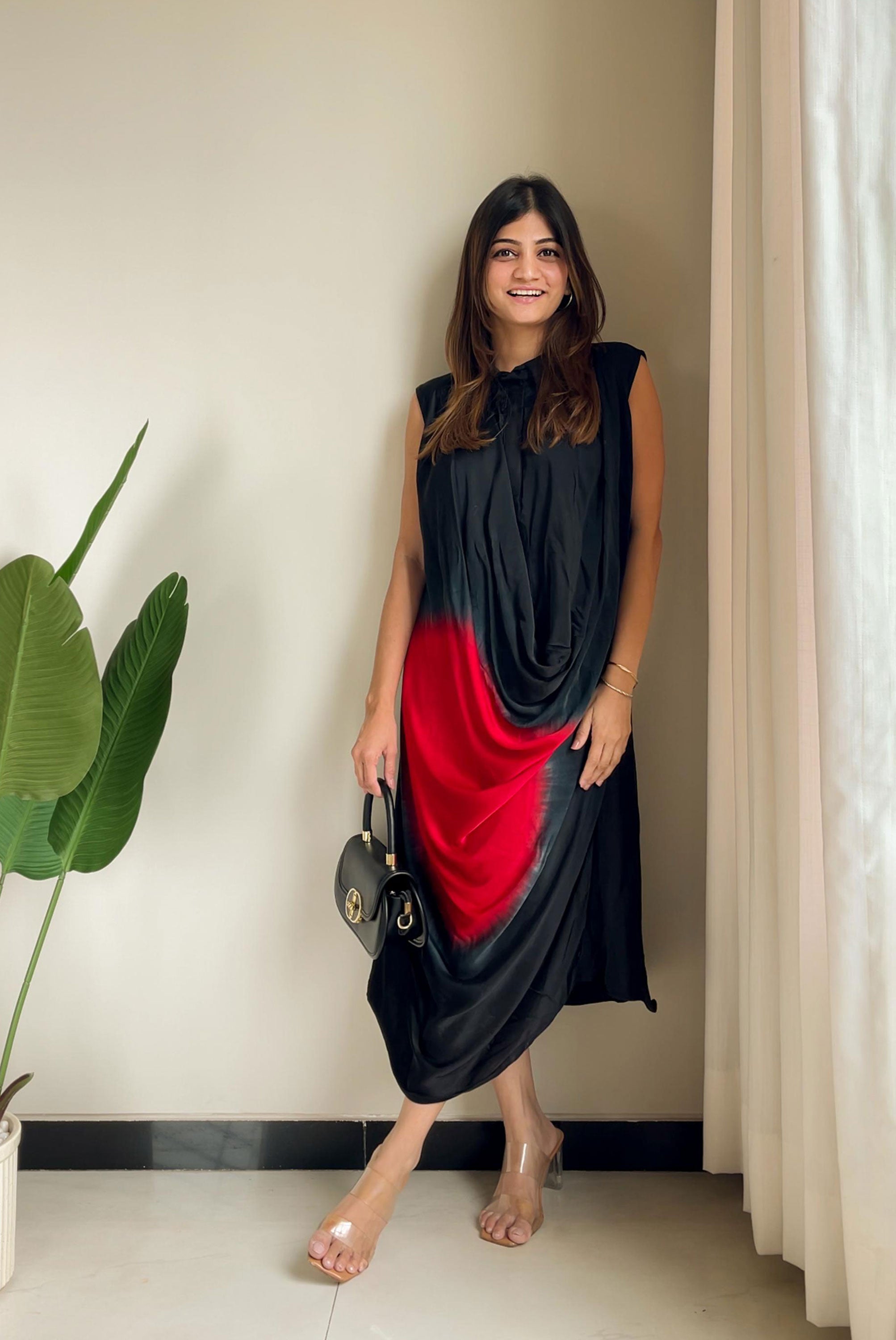 Cowl Pattern Dress