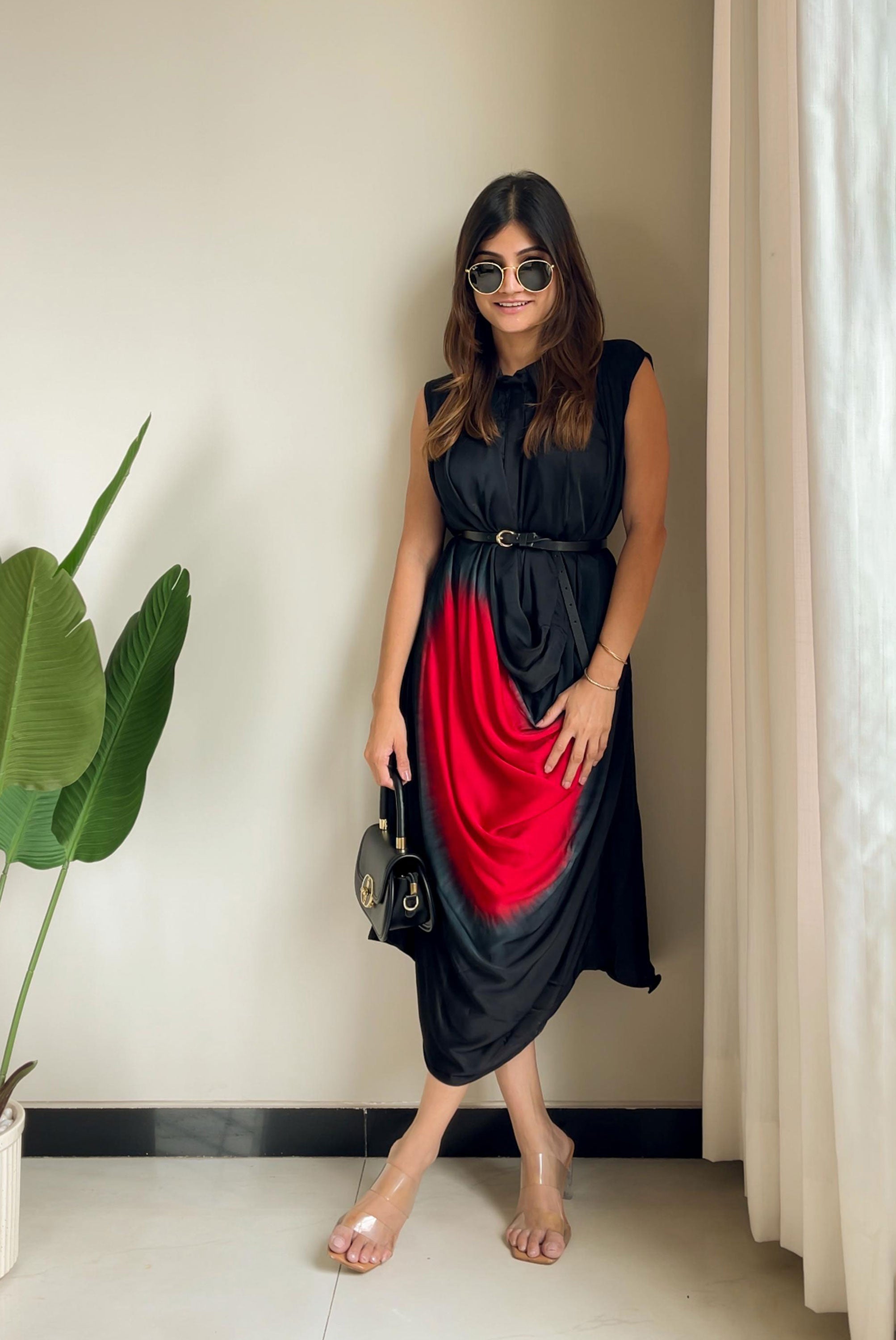 Cowl Pattern Dress