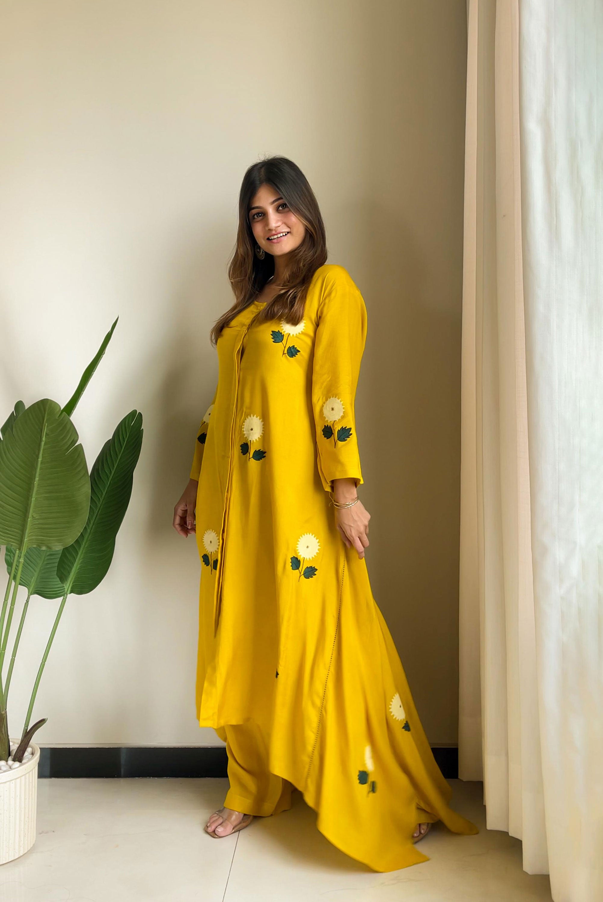 Hand Print Kurta and Pant