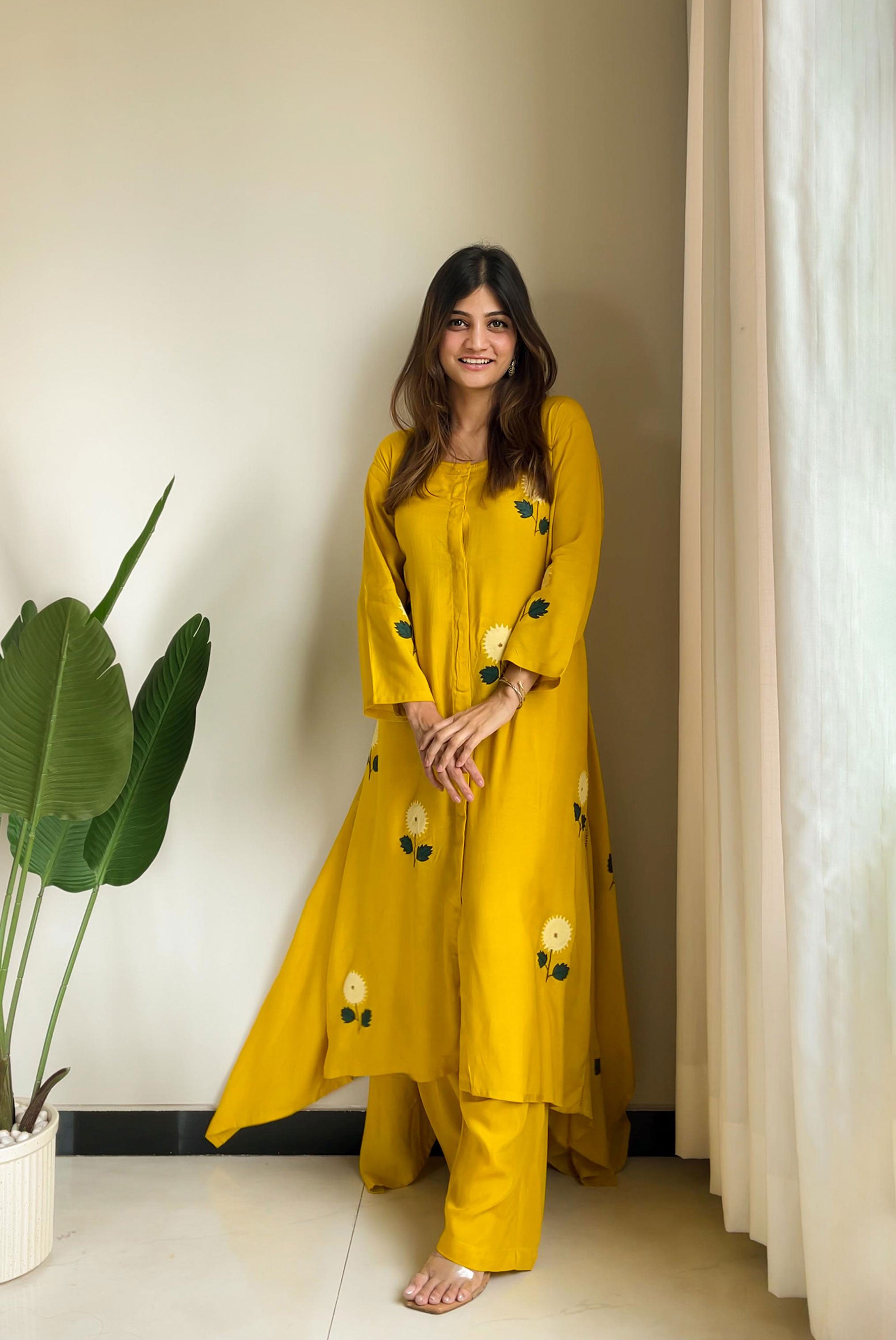Hand Print Kurta and Pant