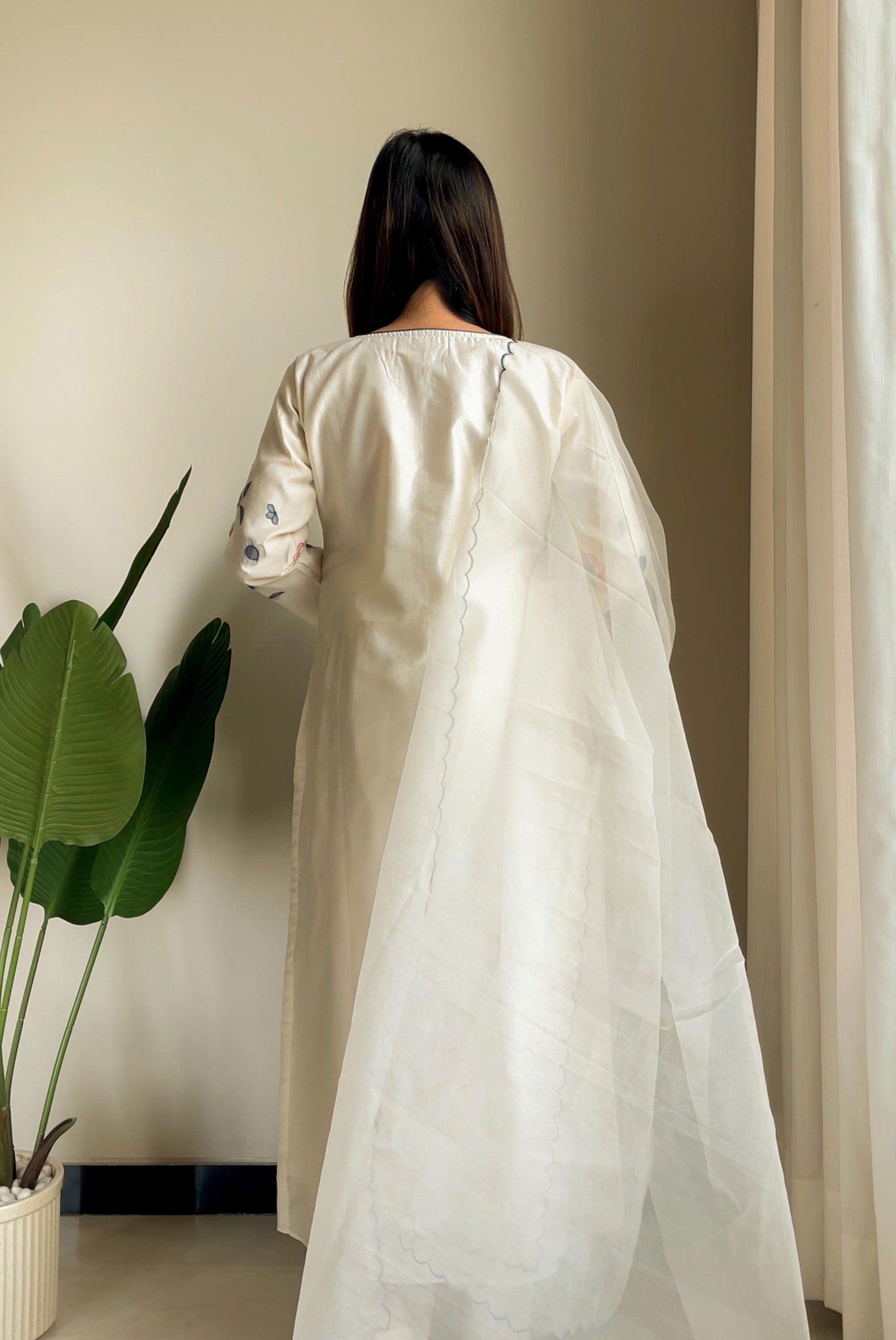 Patch Work in Kurta and Dupatta