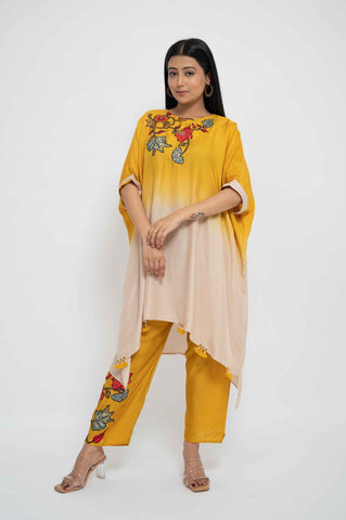 Dual Shaded - Appliqued Baggy Kurta Set