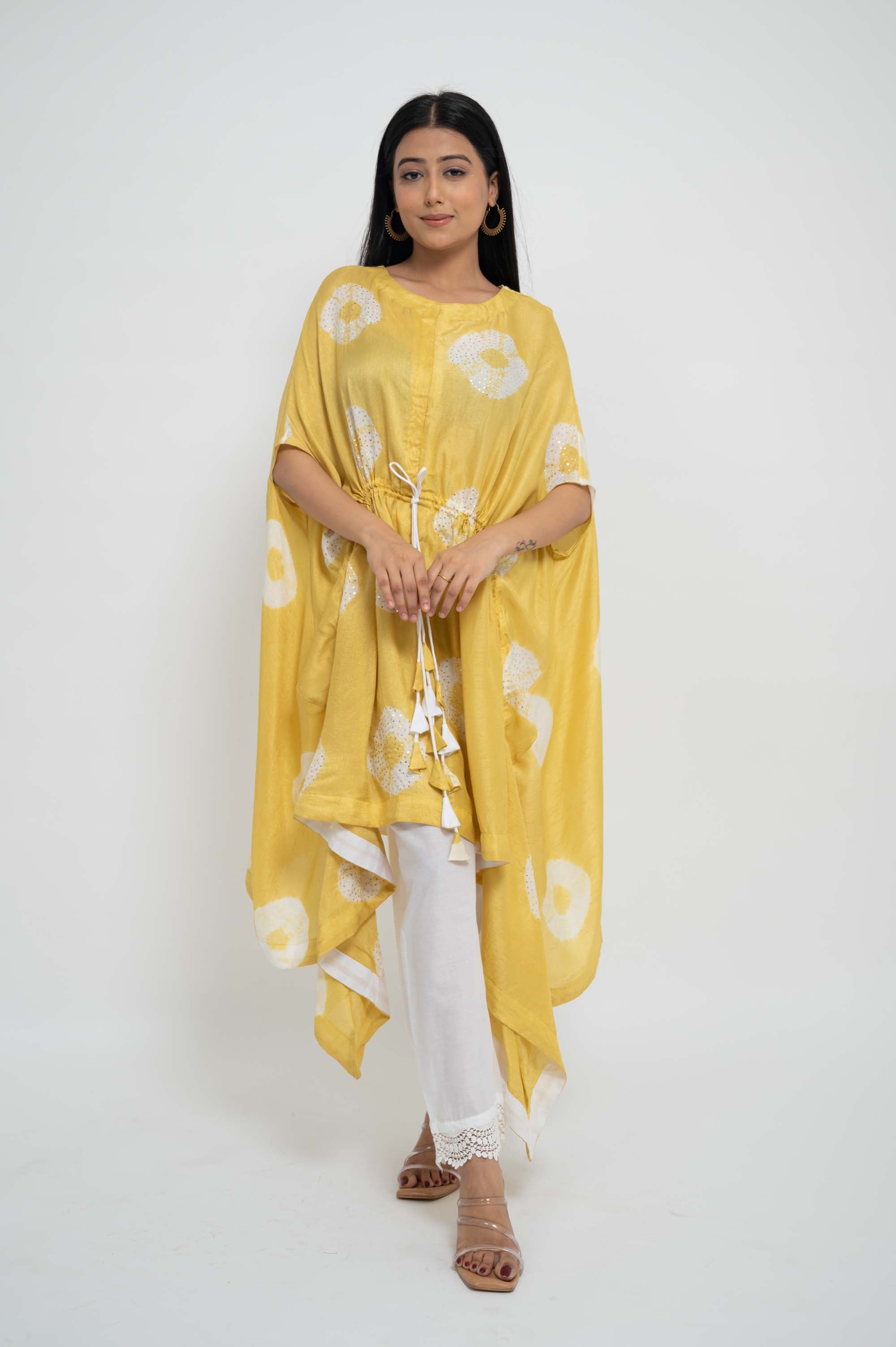 Kaftan TieDye Top with Solid Pants