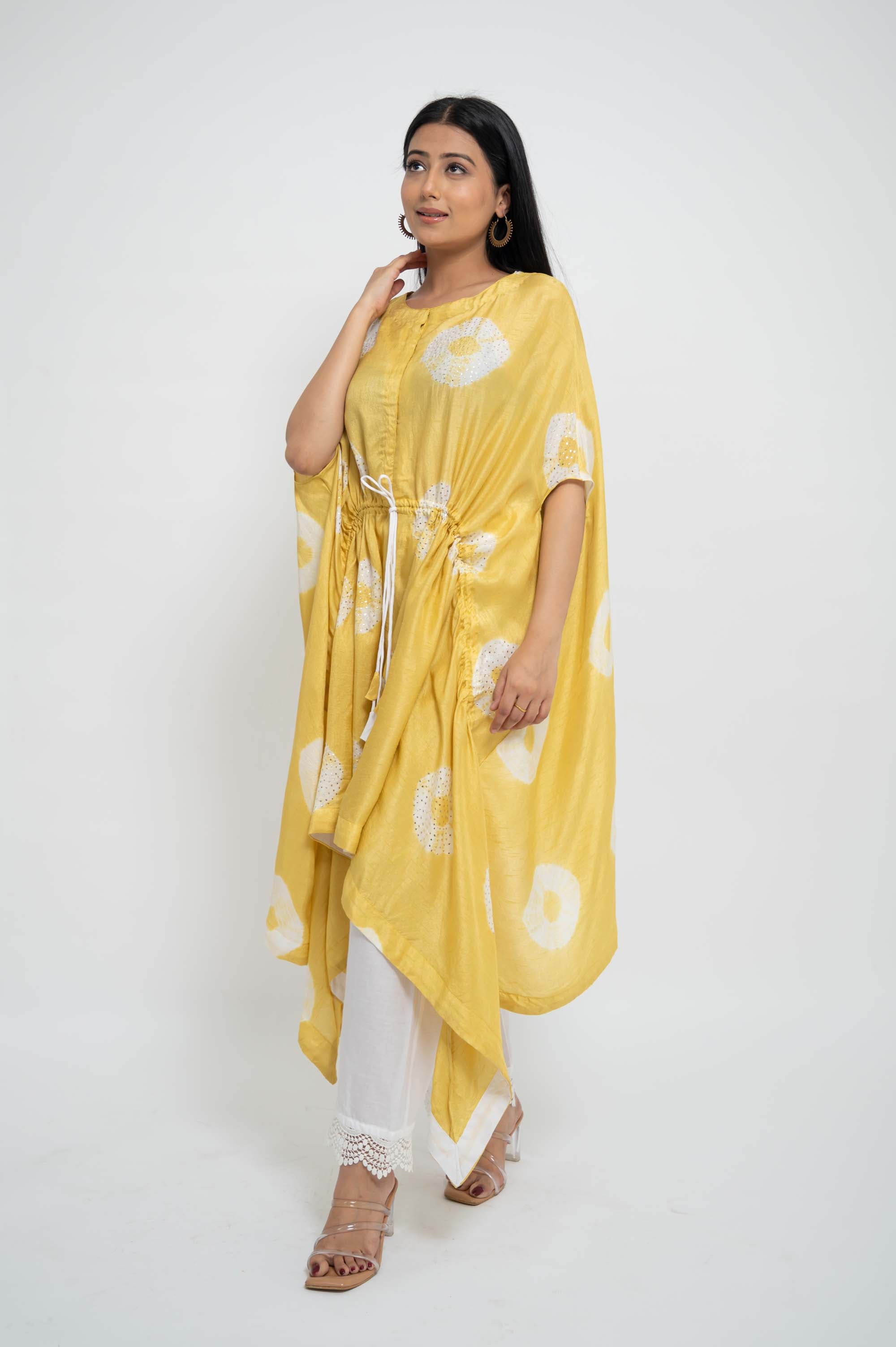 Kaftan TieDye Top with Solid Pants