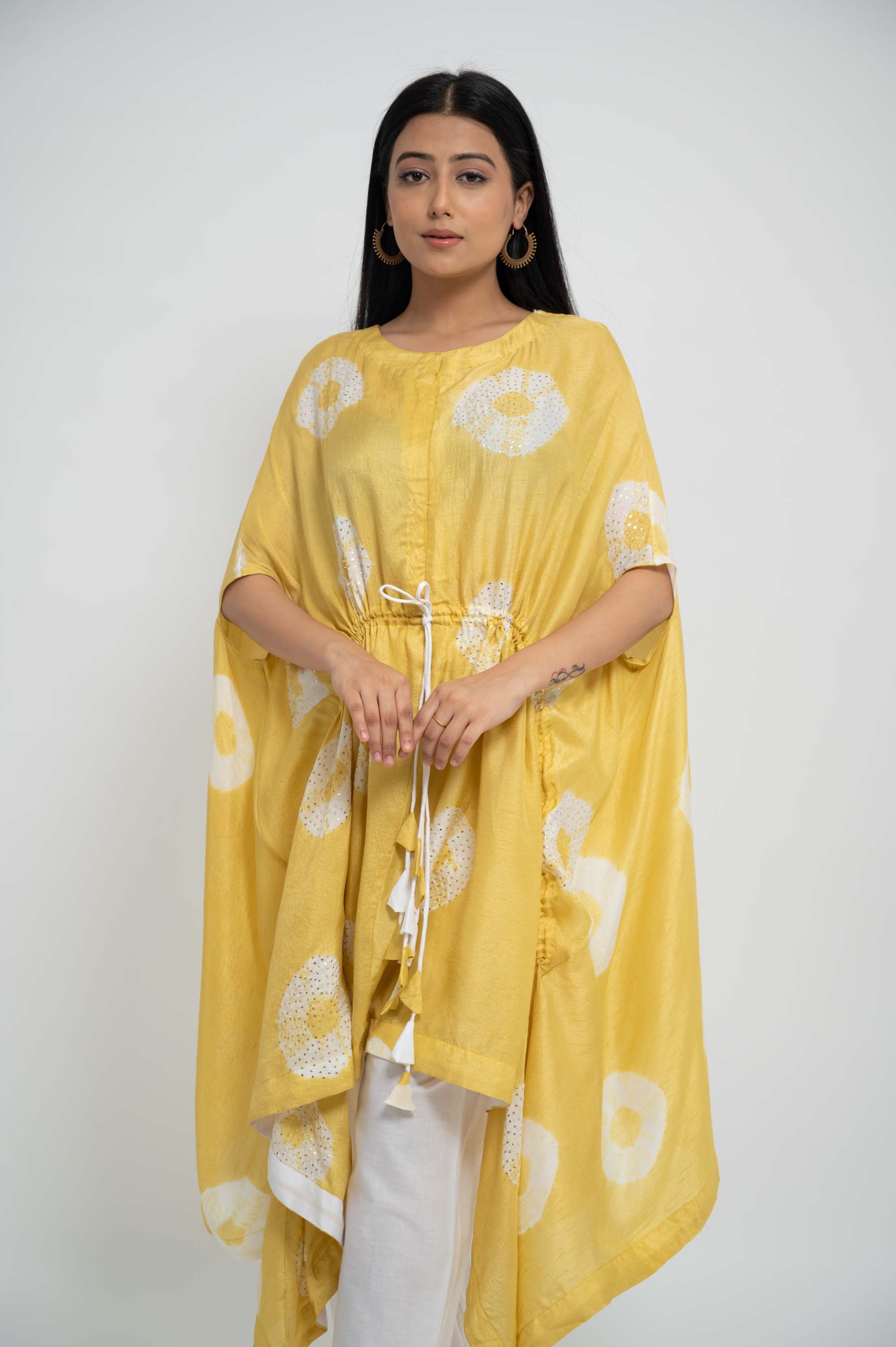 Kaftan TieDye Top with Solid Pants