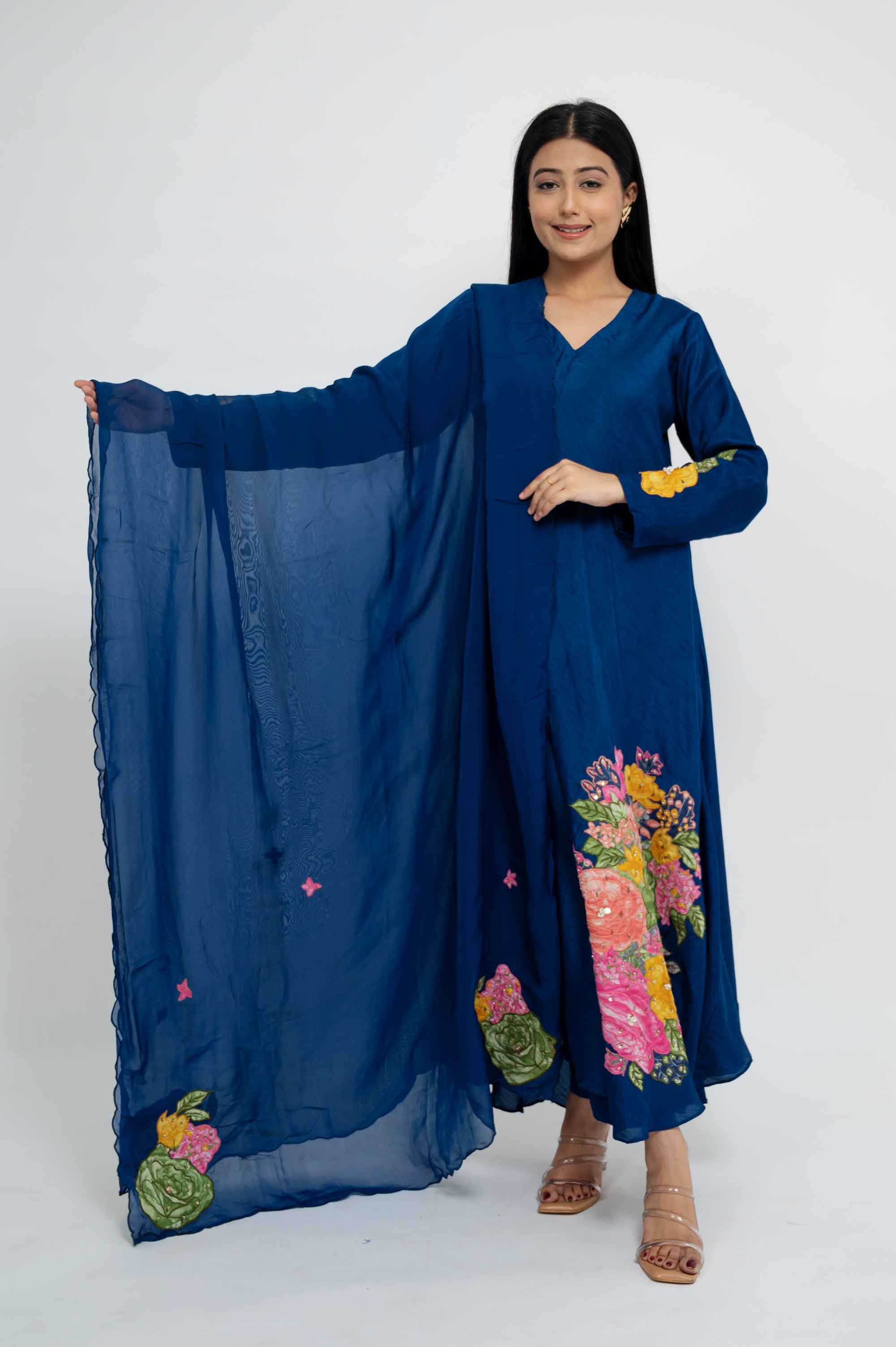 Classy Patchwork Kurtaset with Dupatta