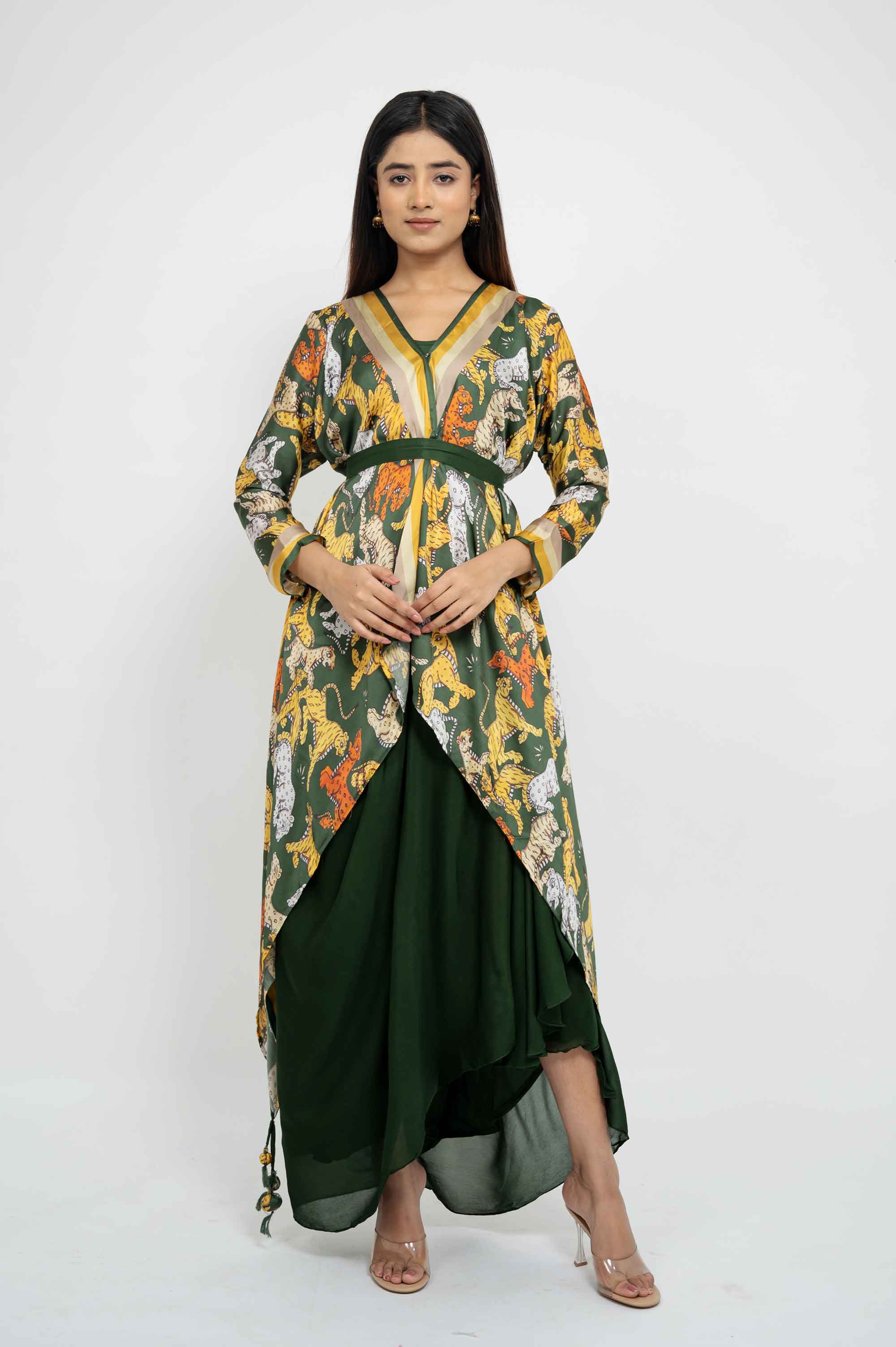 Elaborate Dhoti Coord in Prints