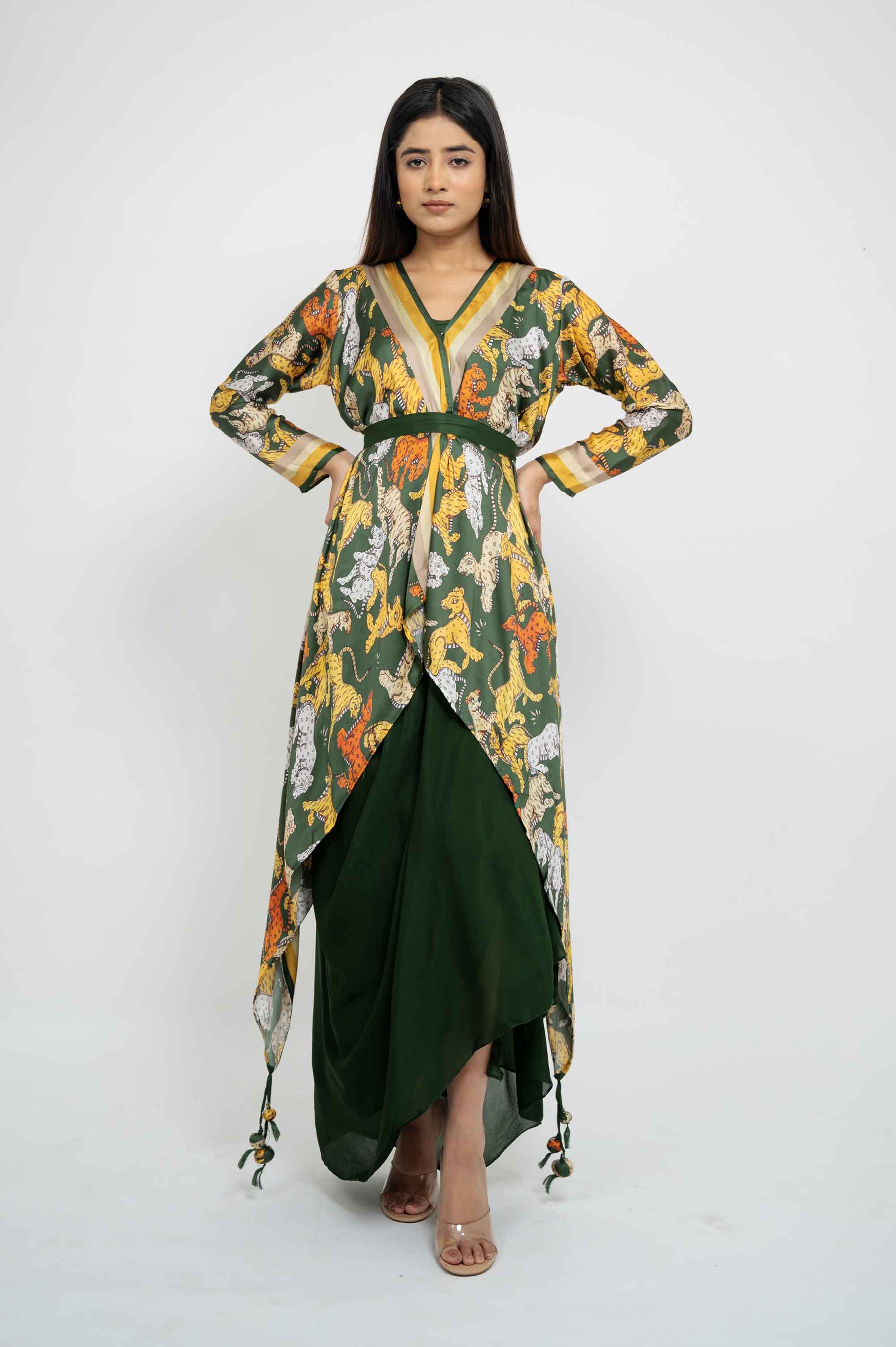 Elaborate Dhoti Coord in Prints