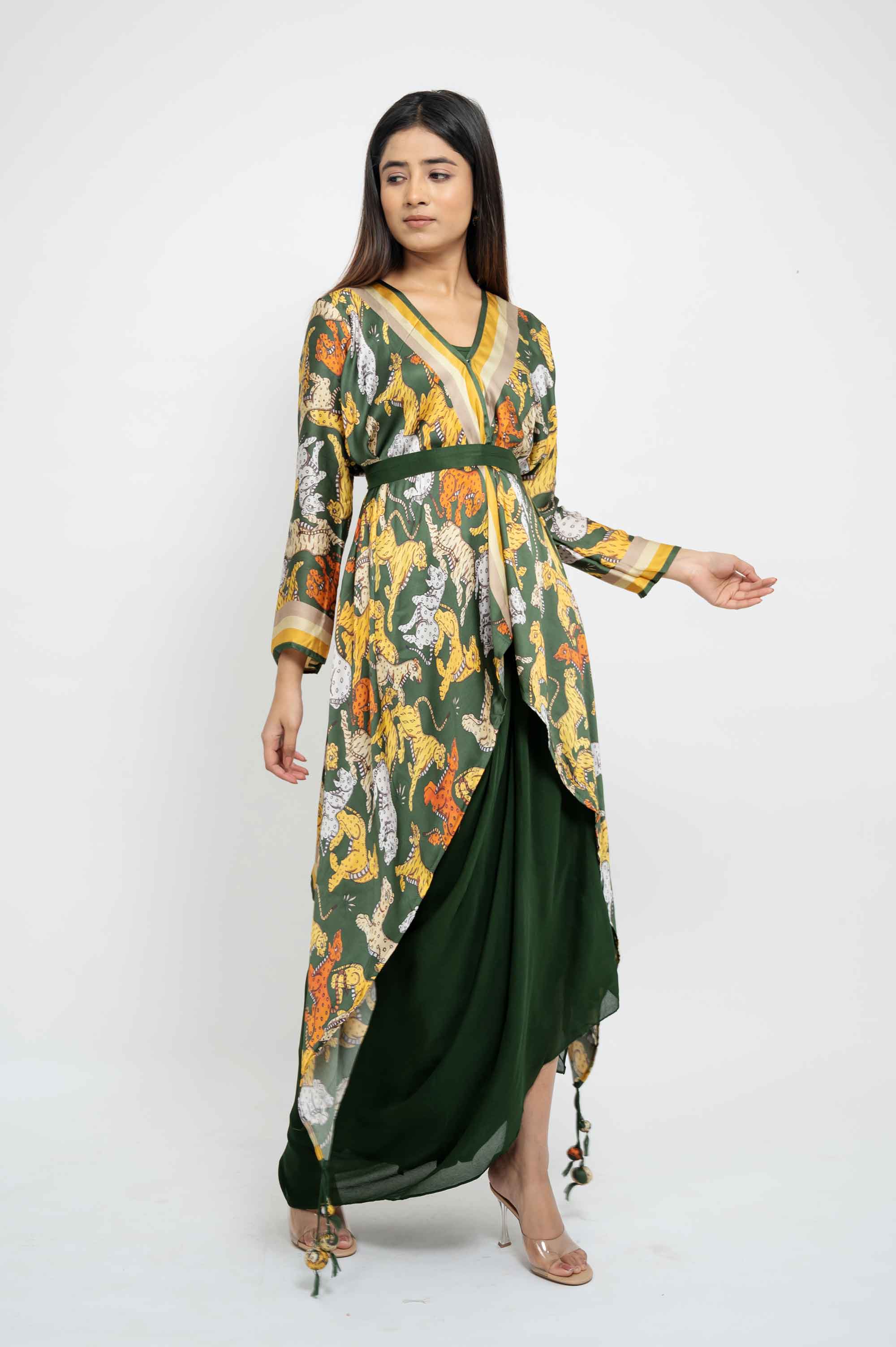 Elaborate Dhoti Coord in Prints