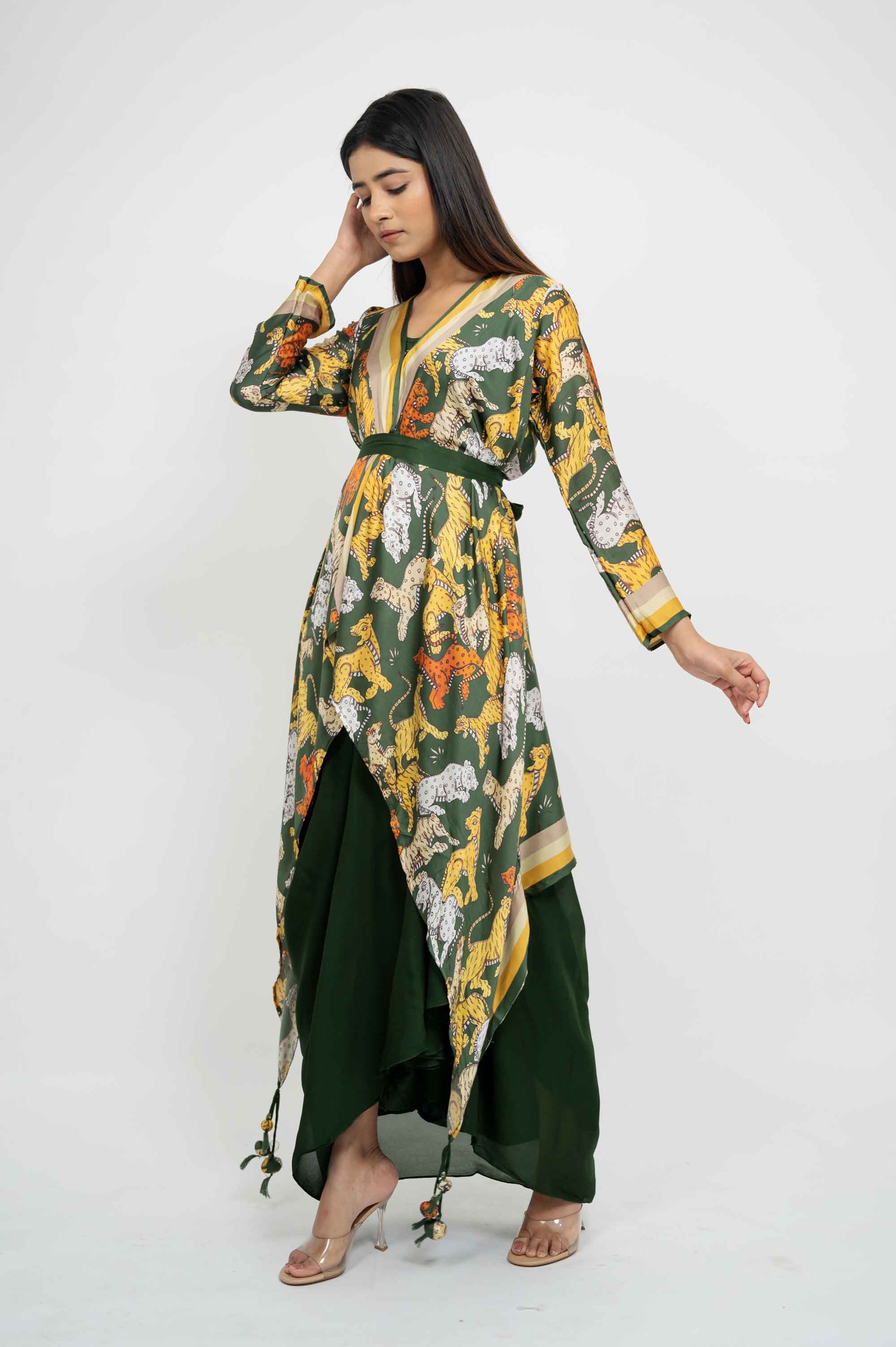 Elaborate Dhoti Coord in Prints