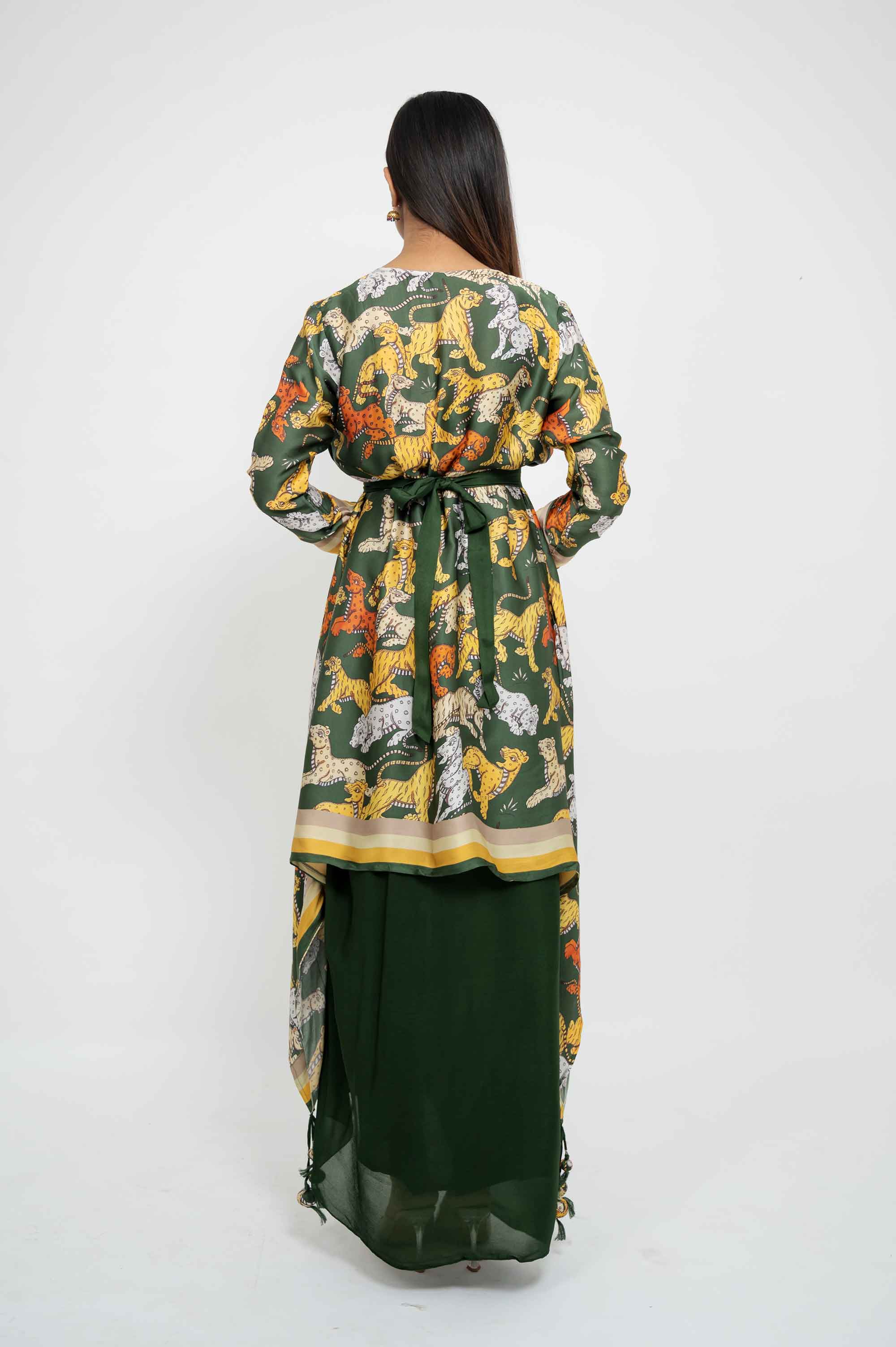 Elaborate Dhoti Coord in Prints