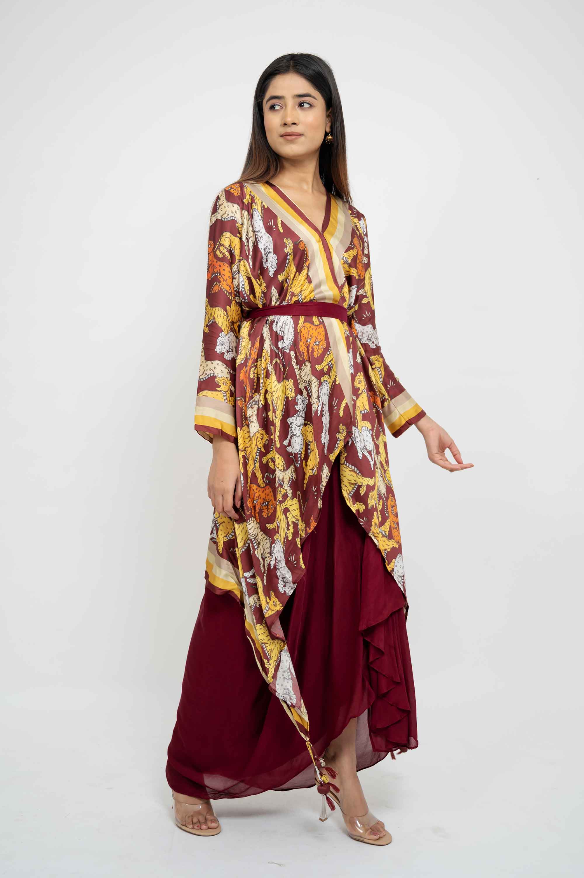 Elaborate Dhoti Coord in Prints