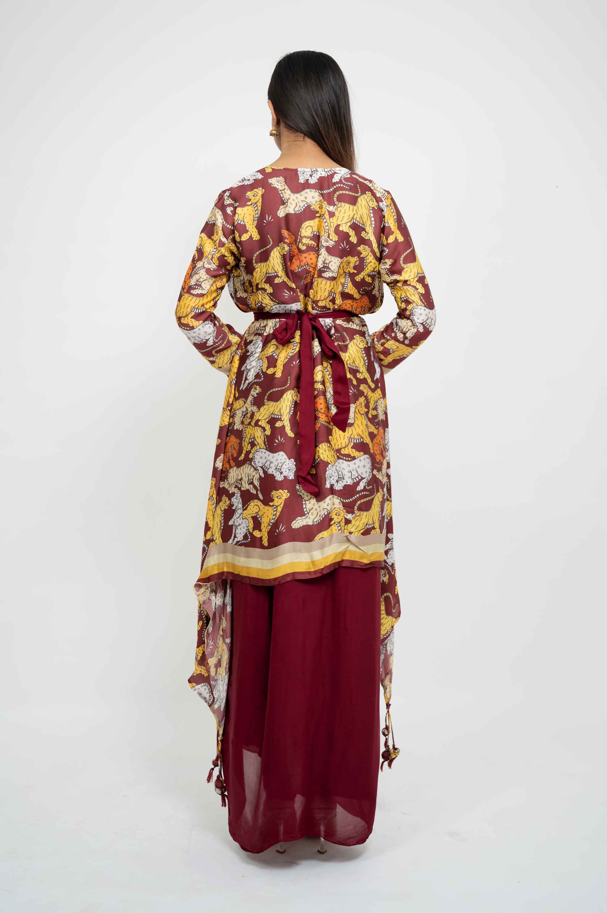 Elaborate Dhoti Coord in Prints