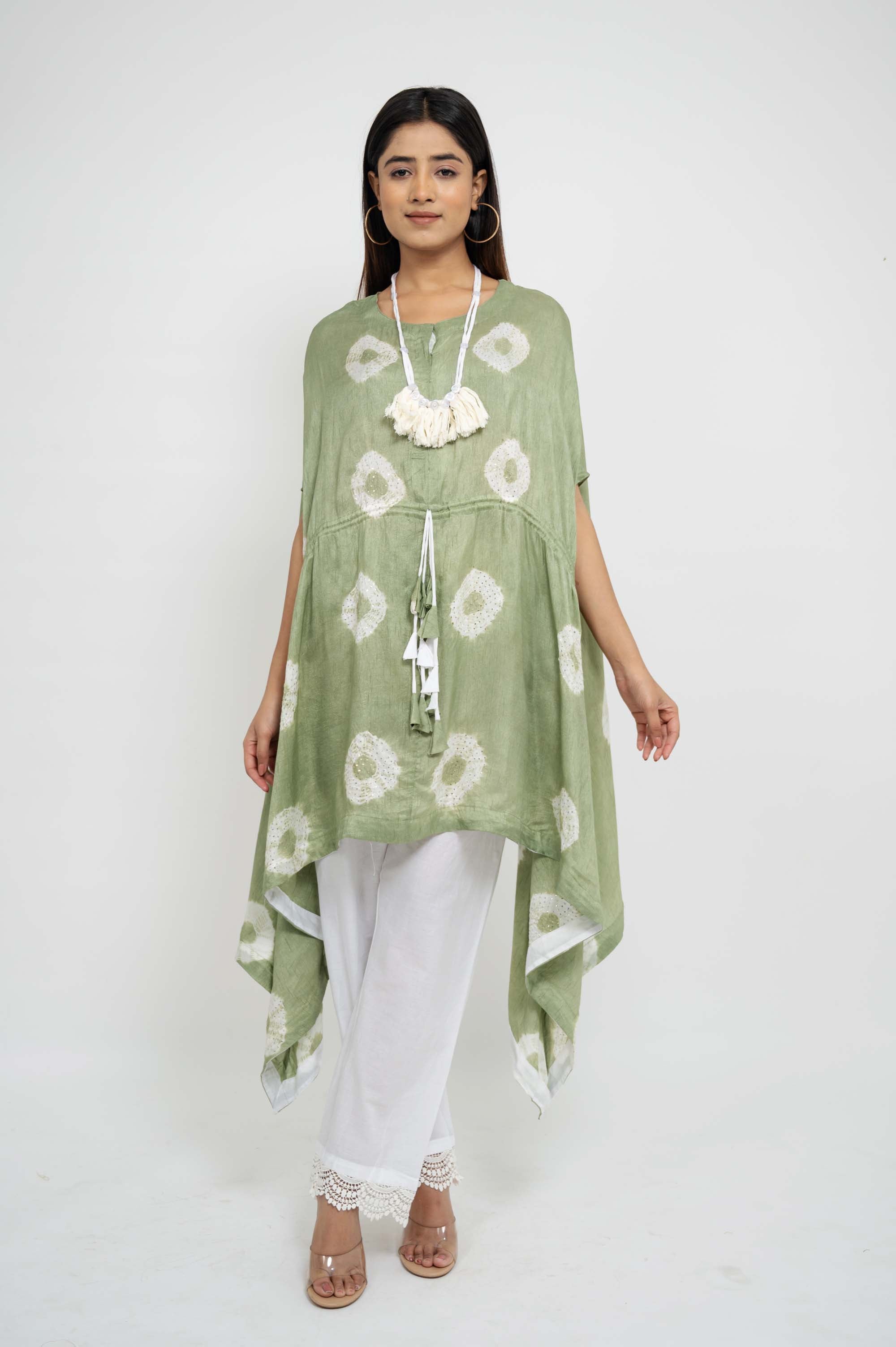 Kaftan TieDye Top with Solid Pants