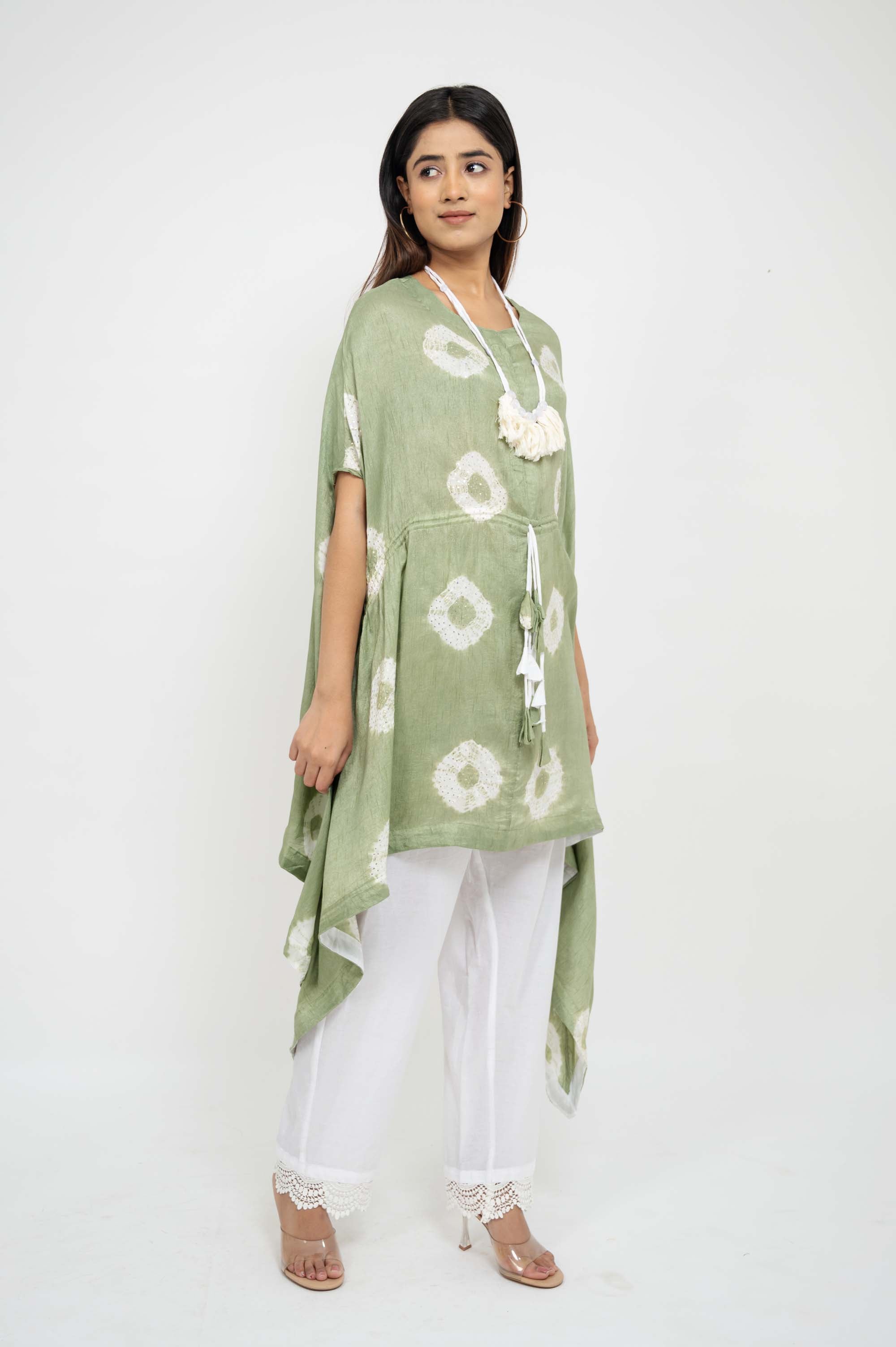 Kaftan TieDye Top with Solid Pants