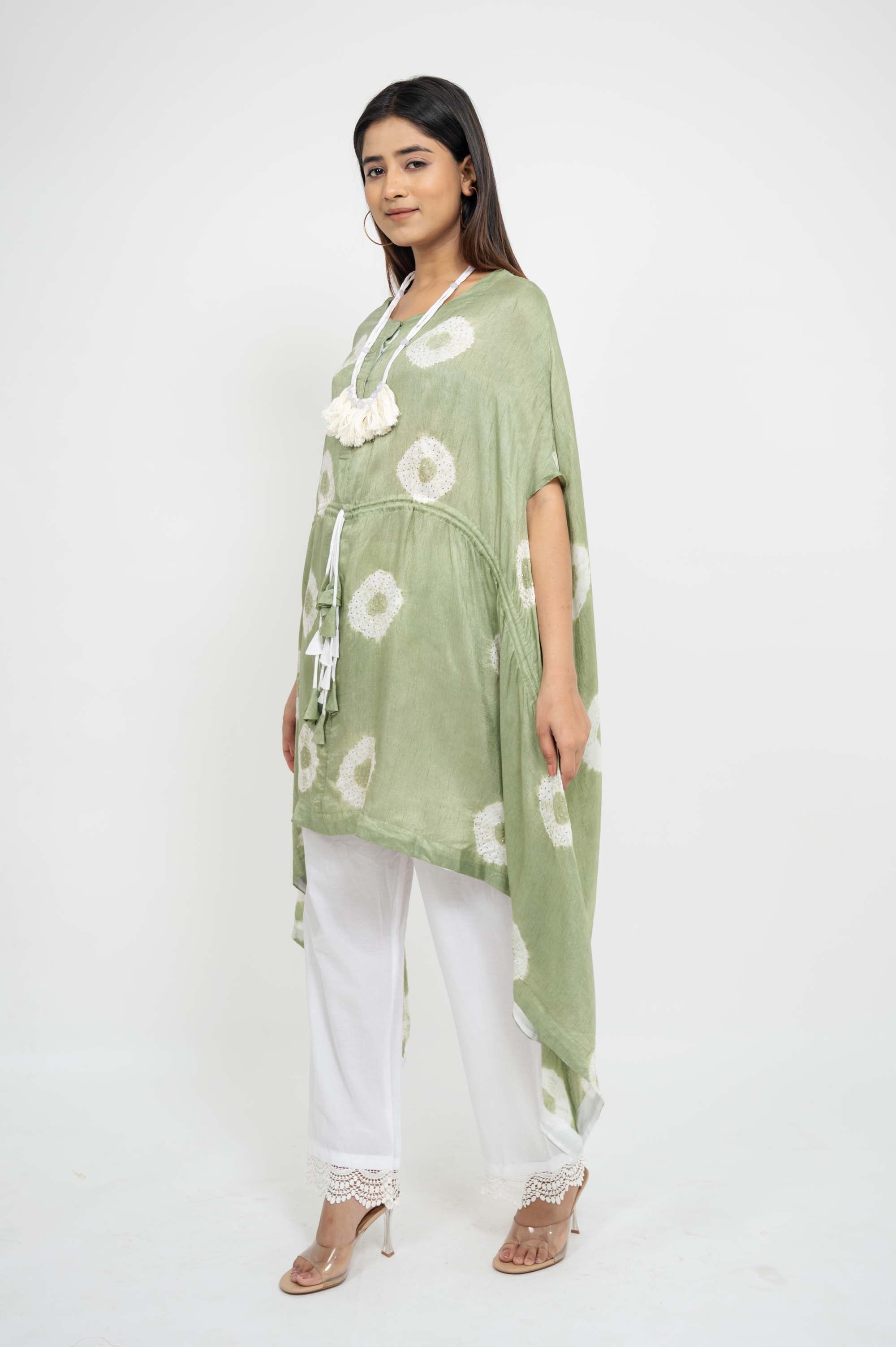 Kaftan TieDye Top with Solid Pants