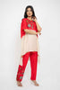 Dual Shaded - Appliqued Baggy Kurta Set