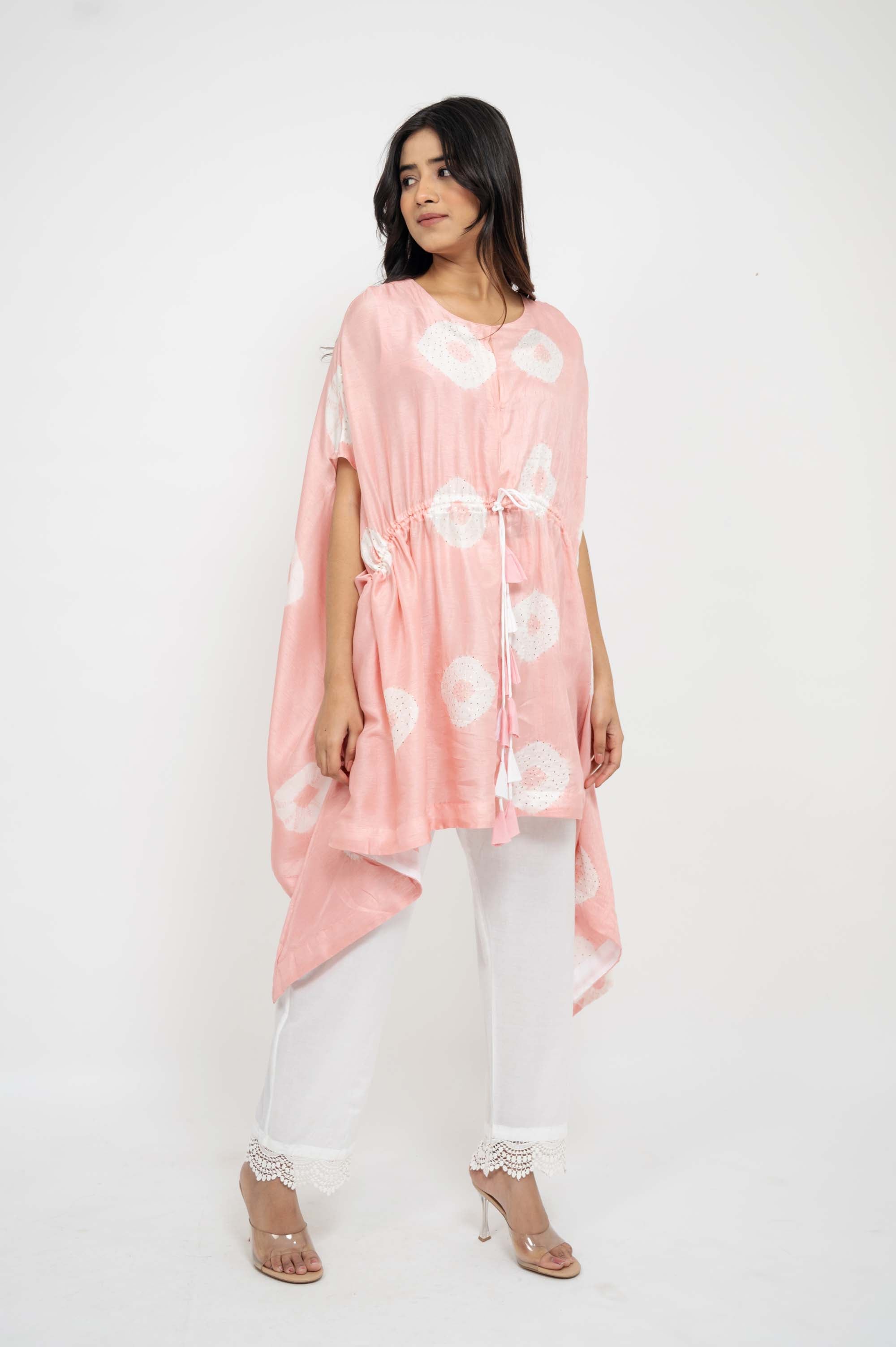 Kaftan TieDye Top with Solid Pants