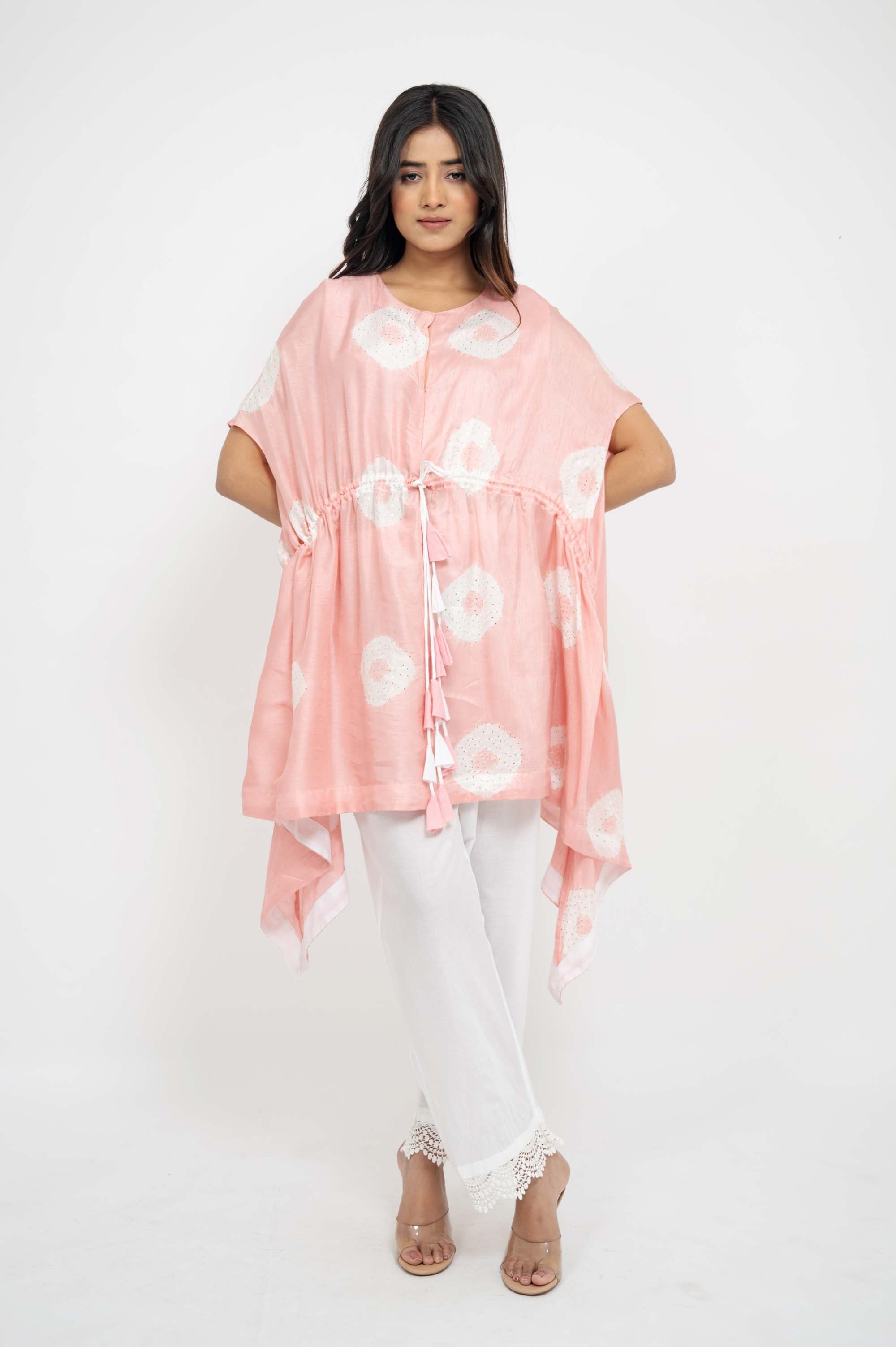 Kaftan TieDye Top with Solid Pants