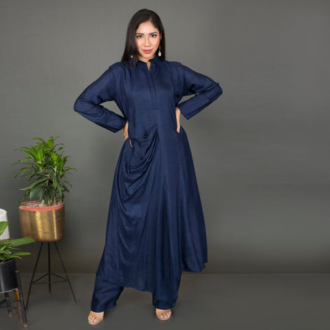 Draped designed Kurta set