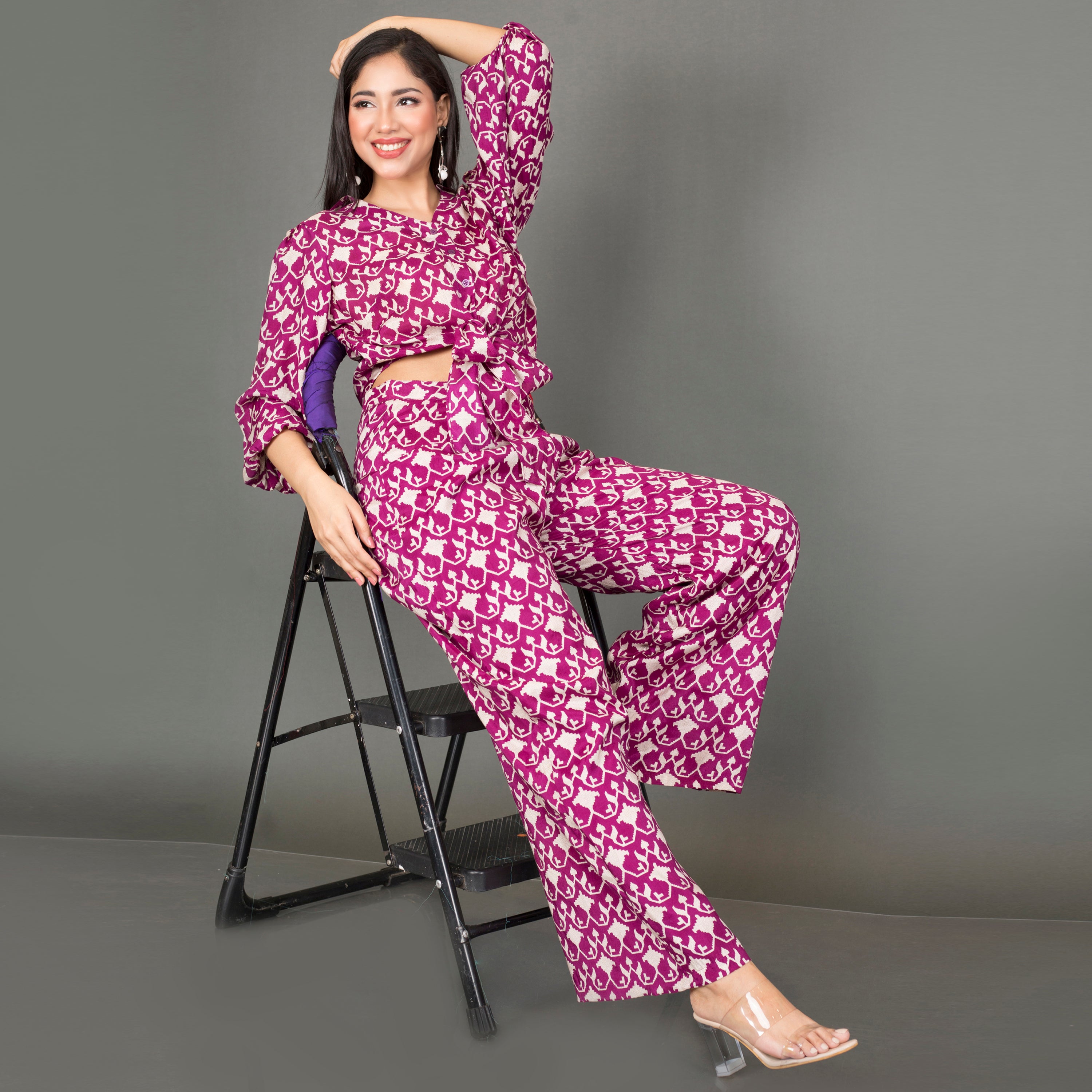 Printed crepe Co Ord set