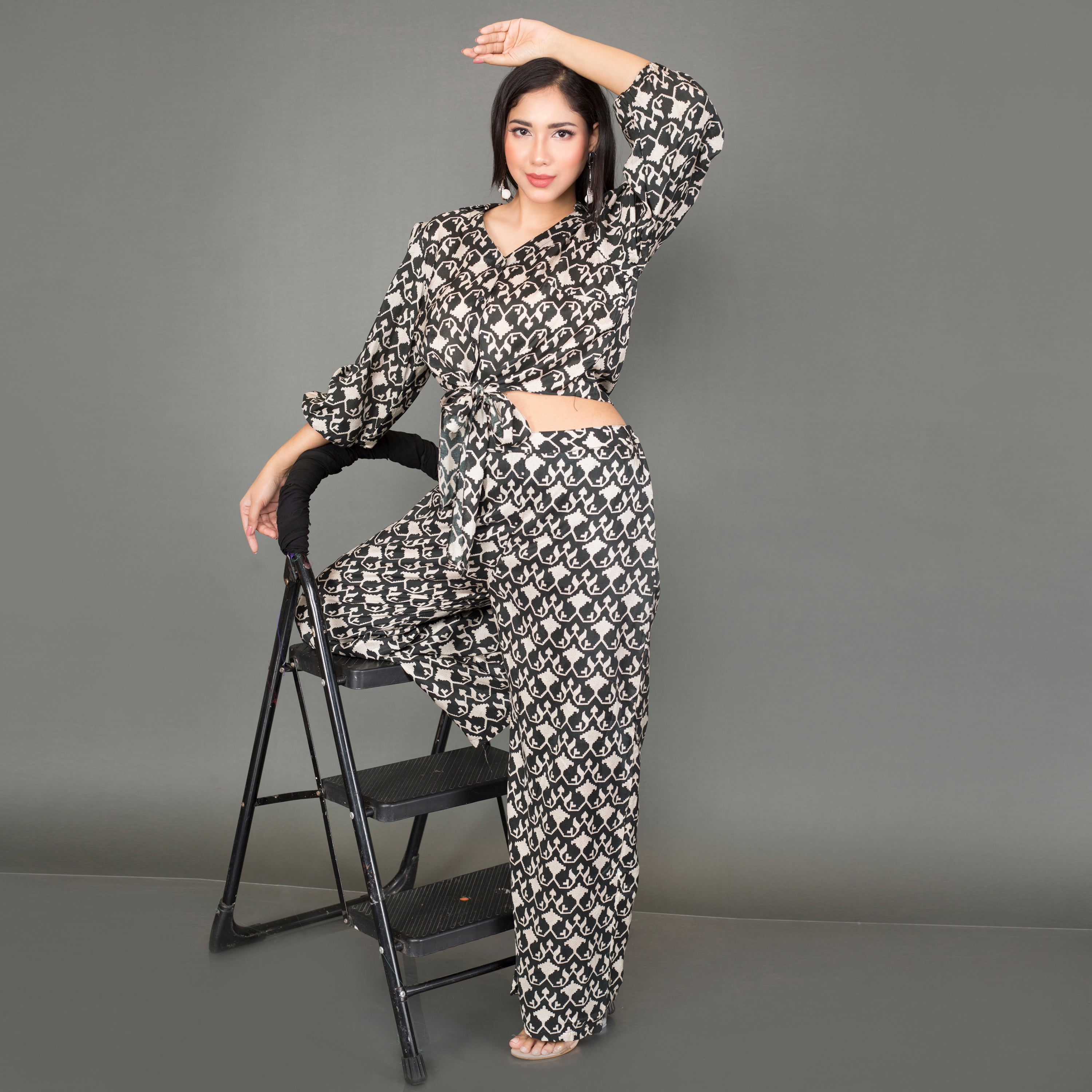 Printed crepe Co Ord set