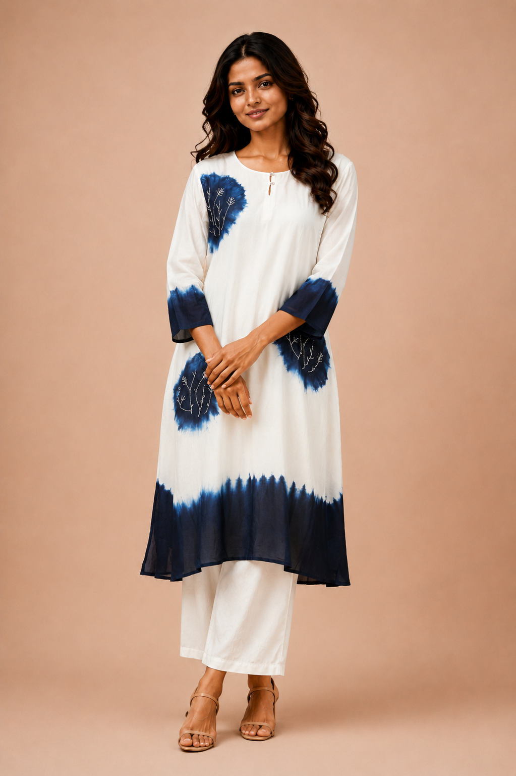 Straight long kurta  with pant traditional ware