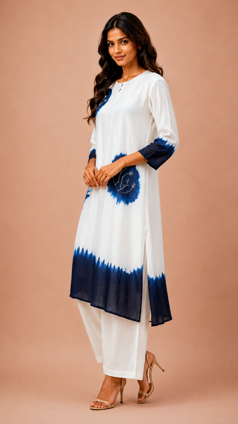 Straight long kurta  with pant traditional ware