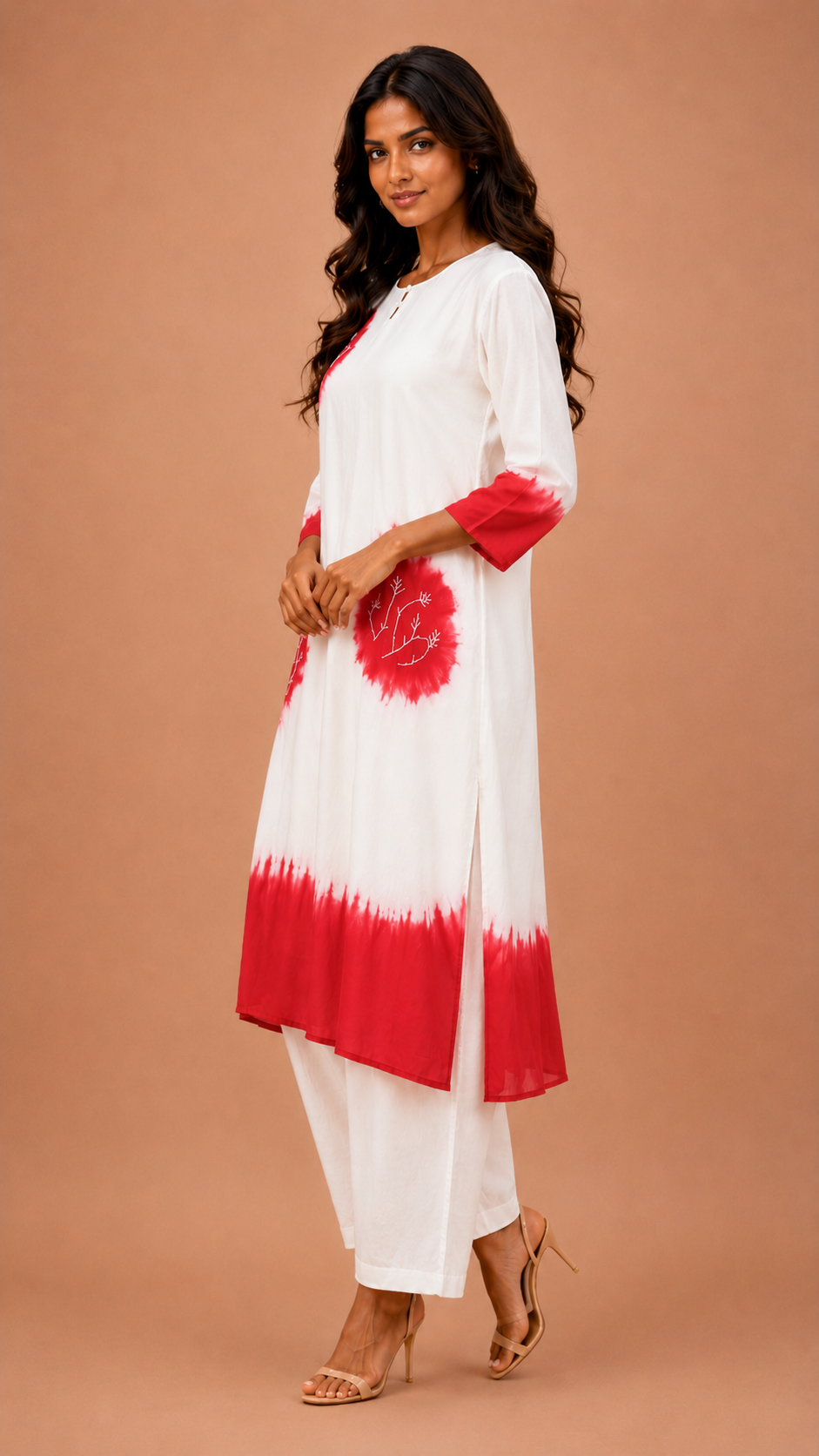 Straight long kurta  with pant traditional ware