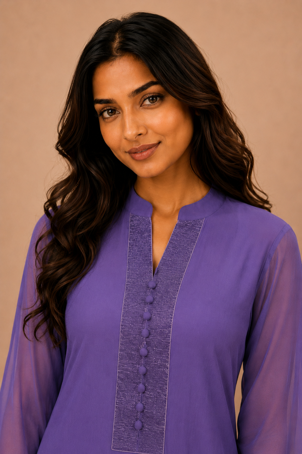 Ombre Flared Kurta Set