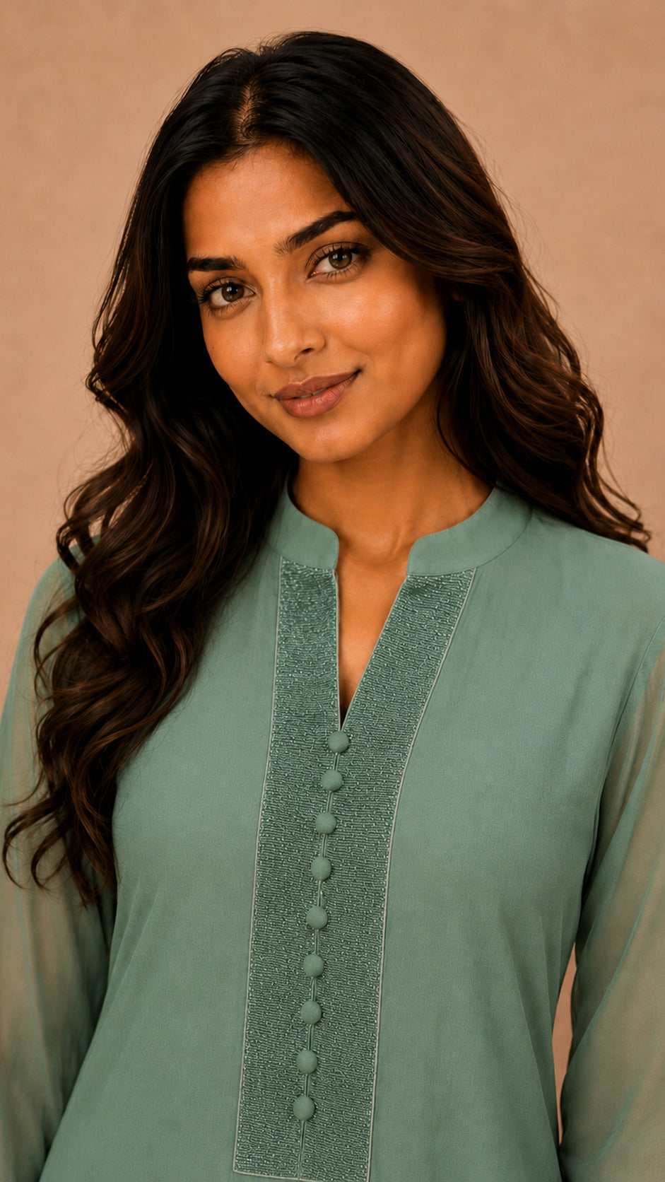 Ombre Flared Kurta Set