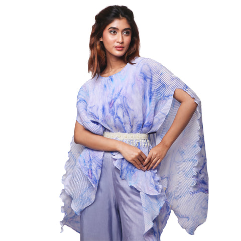 Flowy tie and dye co-ords set with belt