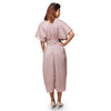 Lycra Crush Dress With Broad Sleeves