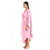 Elegant gown with cape jacket