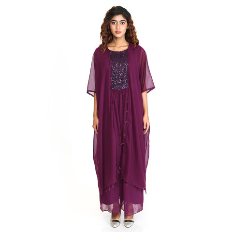 Effortlessly Glamorous Gown With Jumpsuit