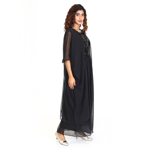 Effortlessly Glamorous Gown With Jumpsuit