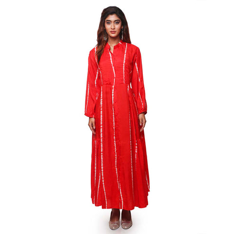 Blood orange ethnic dress