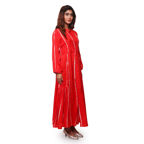 Blood orange ethnic dress