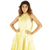 High neck A-line dress